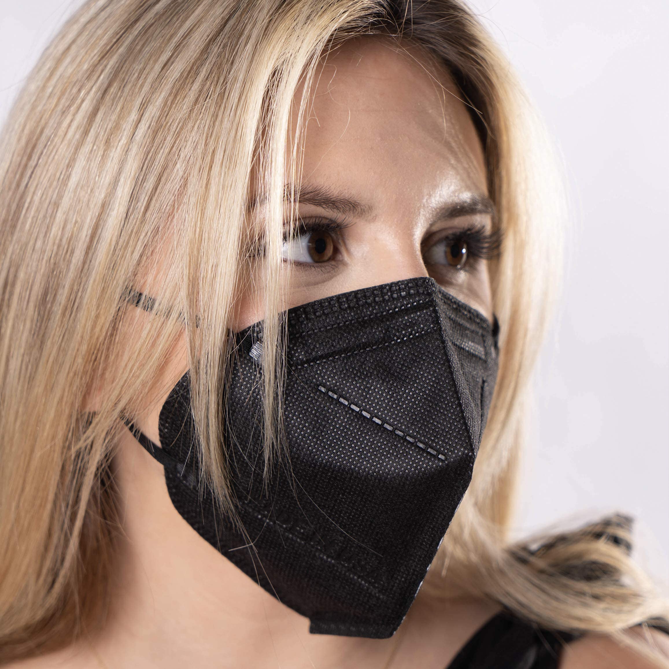 5-Layer Protective Face Mask - Made in USA - Pack of 10 Disposable Masks - Breathable & Comfortable for Daily Use, Travel, and Public Safety