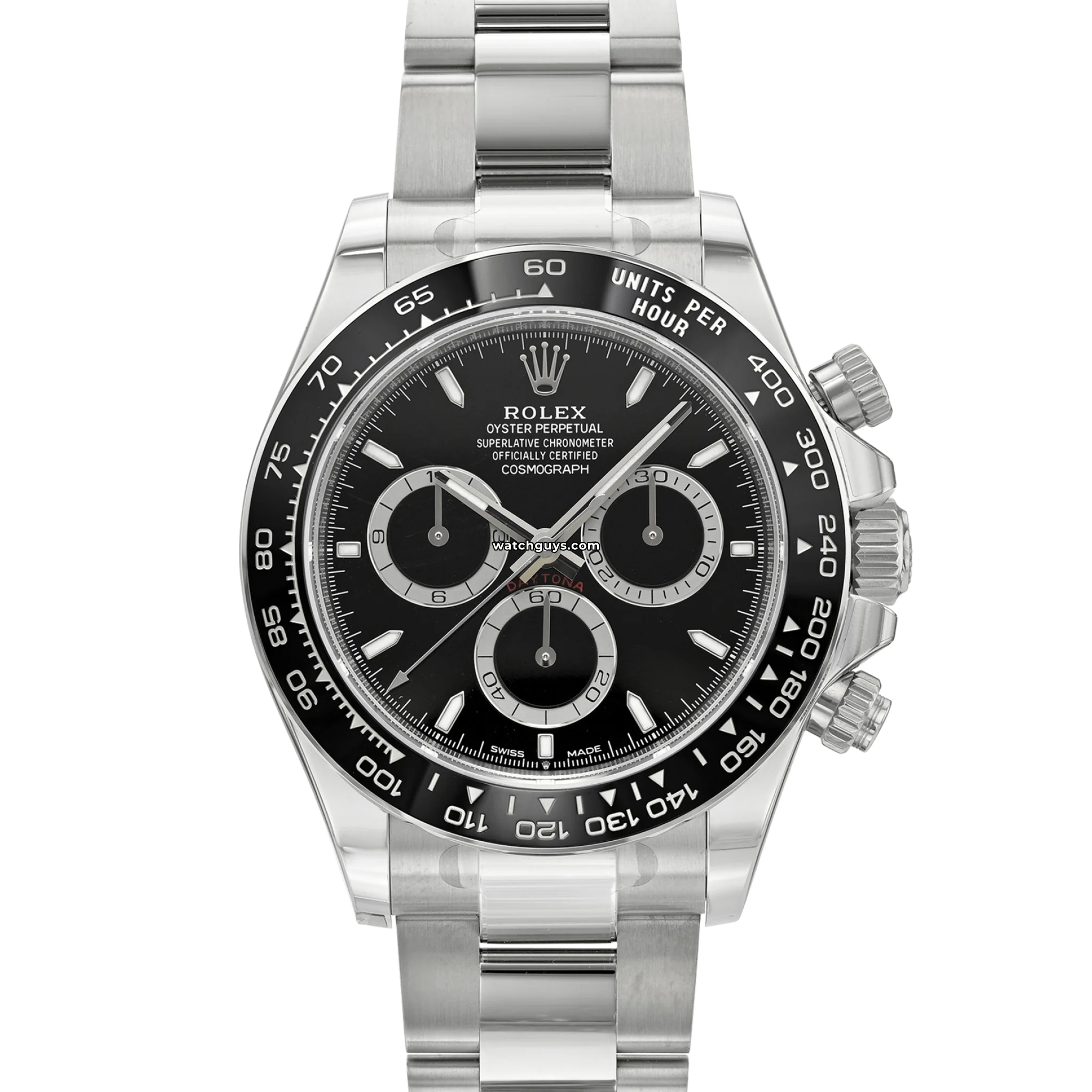 Rolex Daytona 126500LN Black Stainless Steel Men's Watch - Luxury Chronograph Timepiece for Business, Gifting & Special Occasions