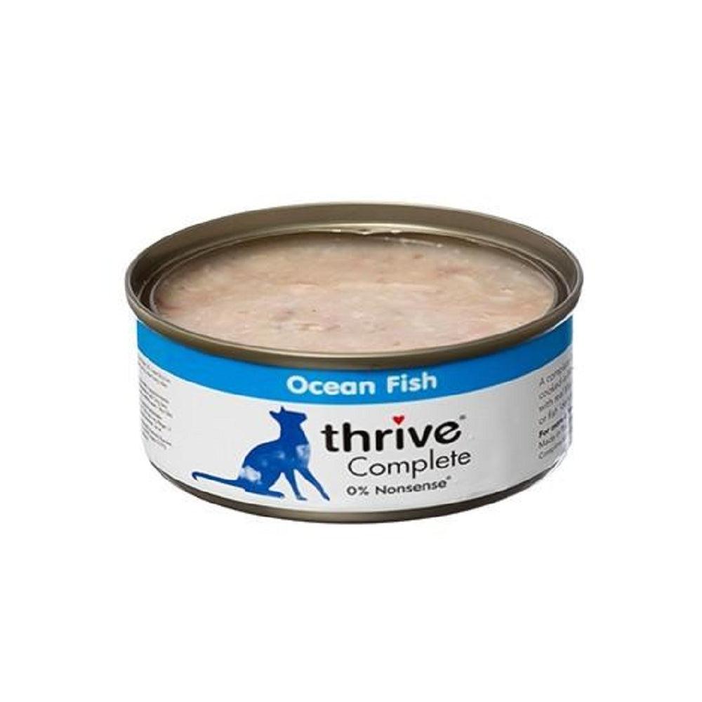 Premium Ocean Fish Cat Food - Complete & Balanced Nutrition for Adult Cats - High Protein Wet Cat Food - Ideal for Indoor & Outdoor Cats - Perfect for Daily Meals & Special Treats