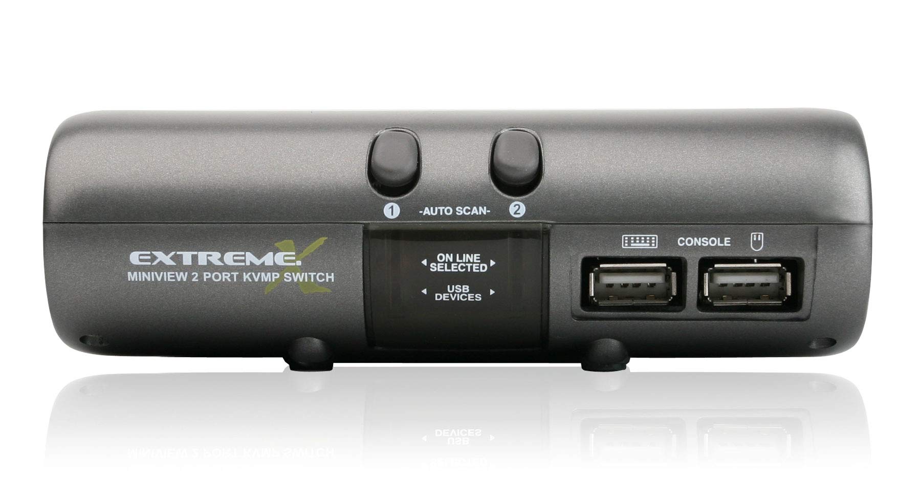 IOGEAR GCS1732 2-Port MiniView Extreme Multimedia KVMP Switch with Full Cable Set - Dual Monitor Control for Home & Office Workstations