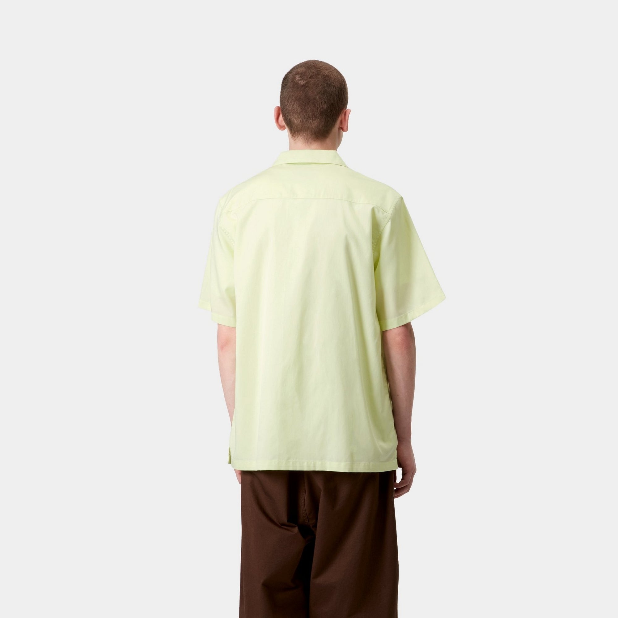 Delray Shirt for Men | Breathable Air Green & White Casual Button Down Shirt | Perfect for Office, Travel & Outdoor Activities