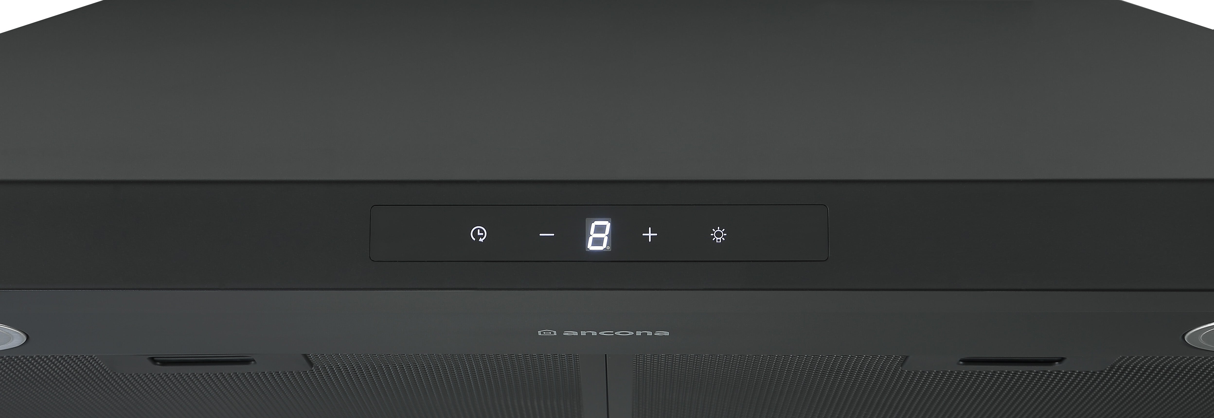 Ancona 30 Inch Convertible Wall Mounted Pyramid Range Hood in Matte Black - Powerful Kitchen Ventilation for Gas Stoves & Cooking Areas