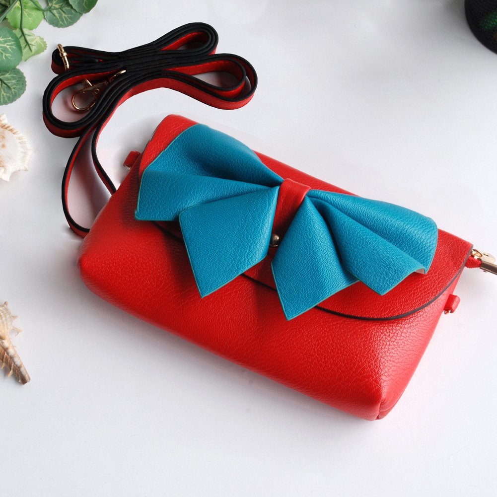 Stylish Colorful Leatherette Clutch Shoulder Bag for Women - Fashionable Crossbody Purse for Casual Outings, Parties & Date Nights