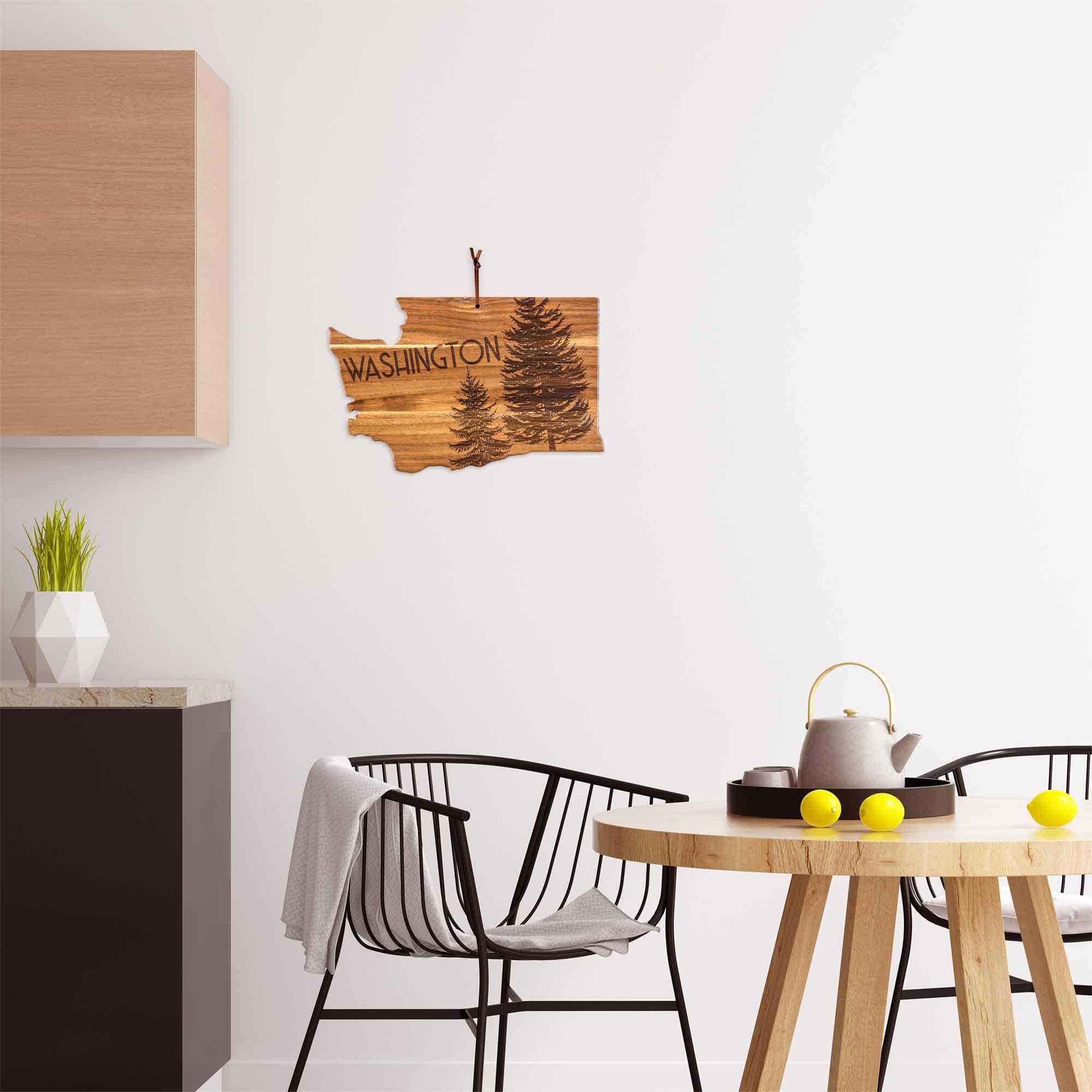 Premium Washington State Wood Cutting Board by Rock & Branch® - Durable Maple Wood Chopping Board for Kitchen, Cheese & Charcuterie Serving - Perfect for Home Chefs & Entertaining