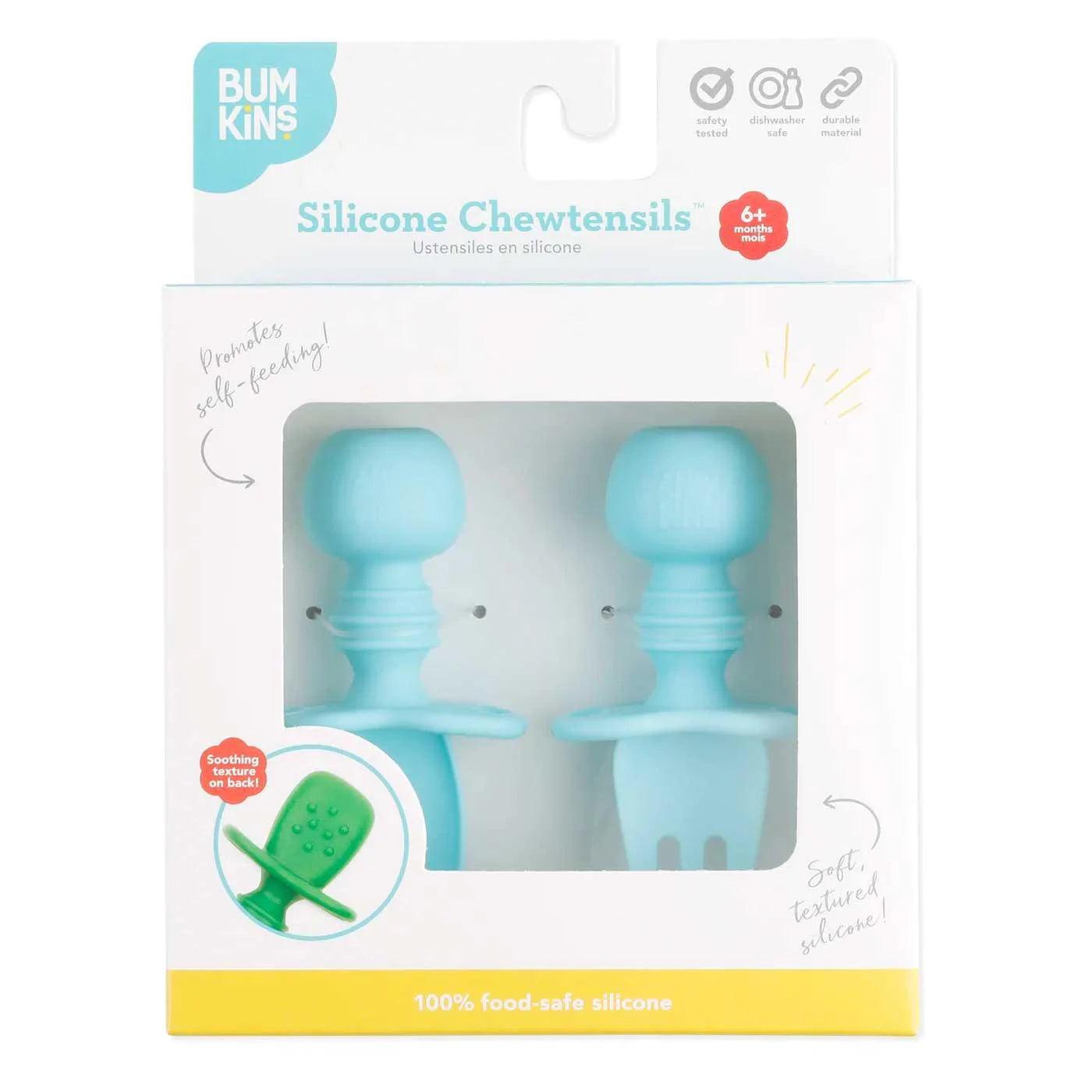 Bumkins Silicone Baby Chewtensils - Safe, Durable Teething Toys for Infants & Toddlers - Perfect for Mealtime, Travel, and Soothing Sore Gums