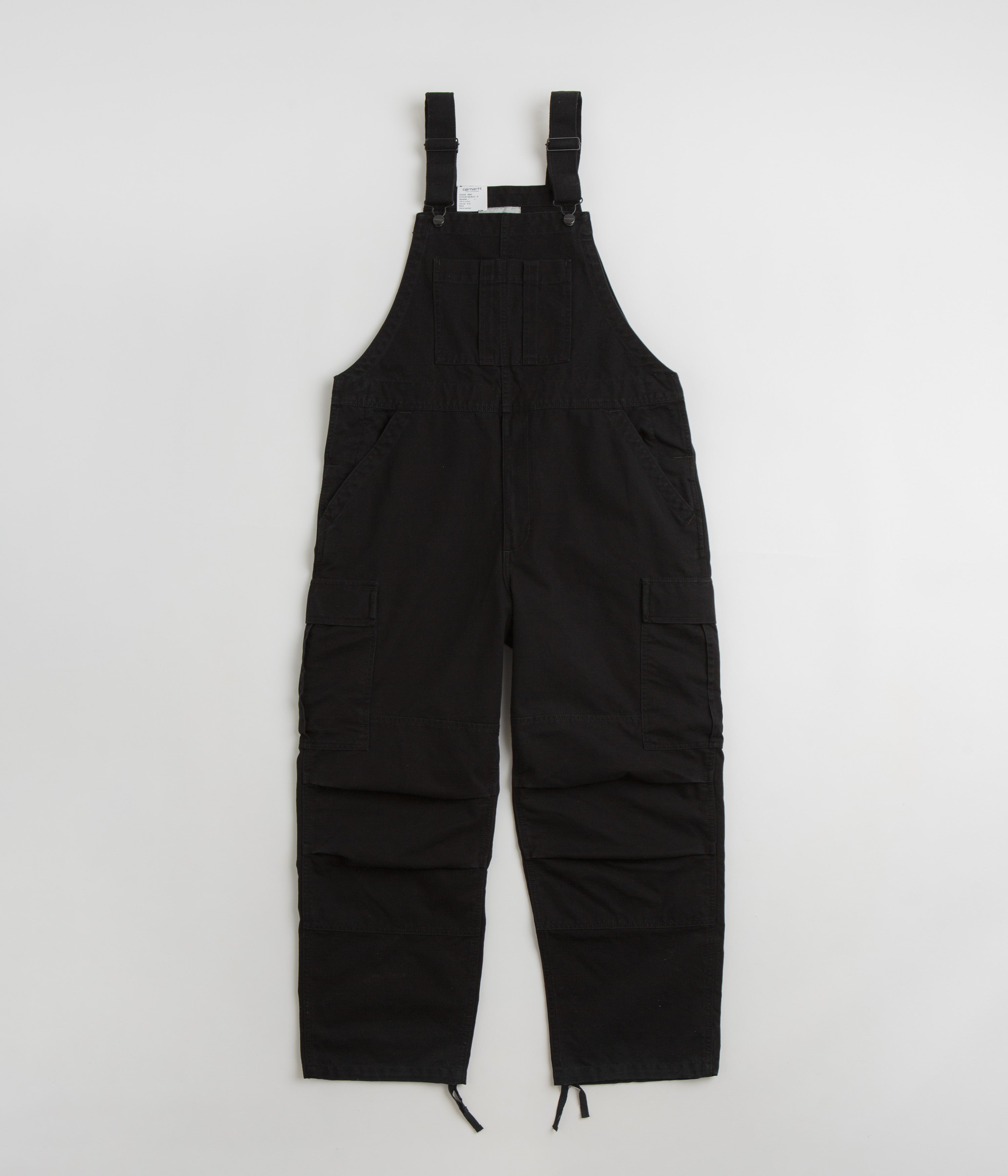Carhartt Cargo Bib Overalls for Men - Durable Work Overalls with Multiple Pockets - Black - Ideal for Construction, Farming & Outdoor Work