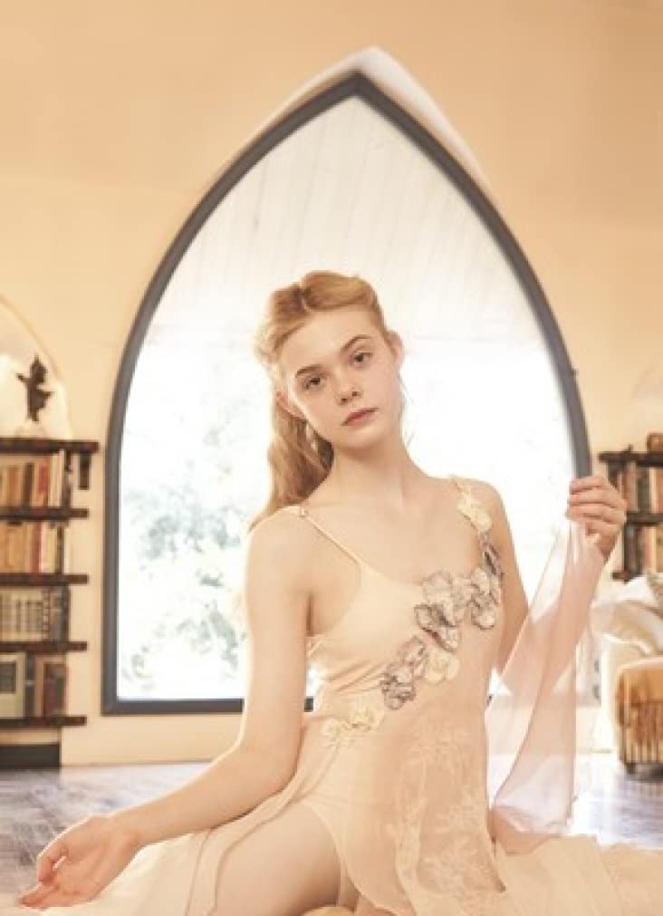 Torrent Town Elle Fanning - 18X24 Metal Wall Art Rare Print #TTG457281 | Vintage Hollywood Decor for Living Room, Bedroom & Office
