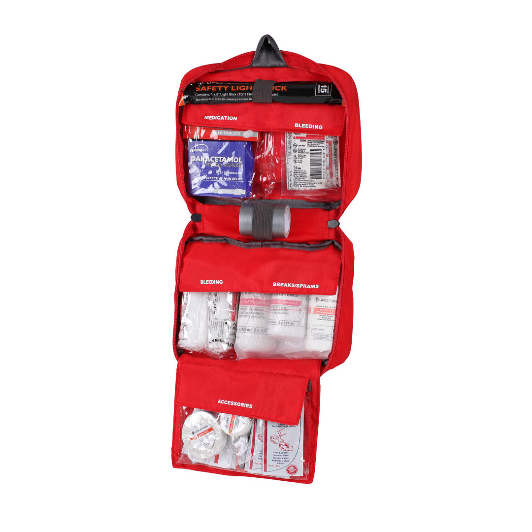 Lifesystems Mountain First Aid Kit - Compact & Lightweight for Hiking, Camping & Outdoor Adventures - Essential Emergency Medical Supplies for Travel & Survival