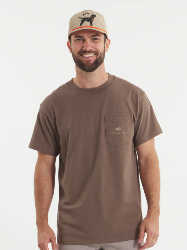 Southern Marsh Camo Duck Originals Tee - Carajillo Brown - Comfortable Hunting & Outdoor Casual Shirt for Men