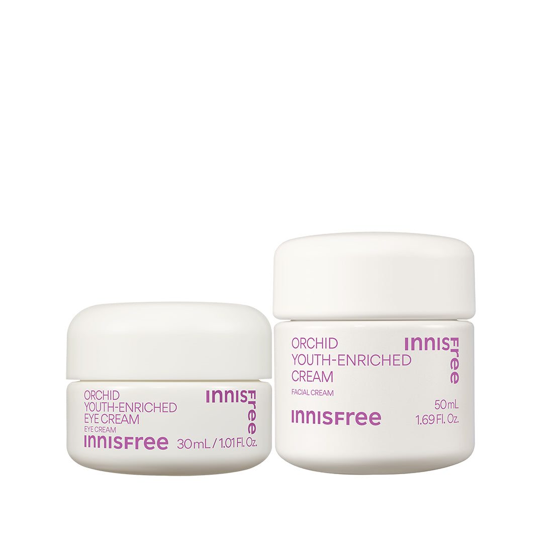 Orchid Firm & Nourish Duo Set - Hydrating & Anti-Aging Skincare for Face & Neck - Perfect for Daily Routine & Night Care