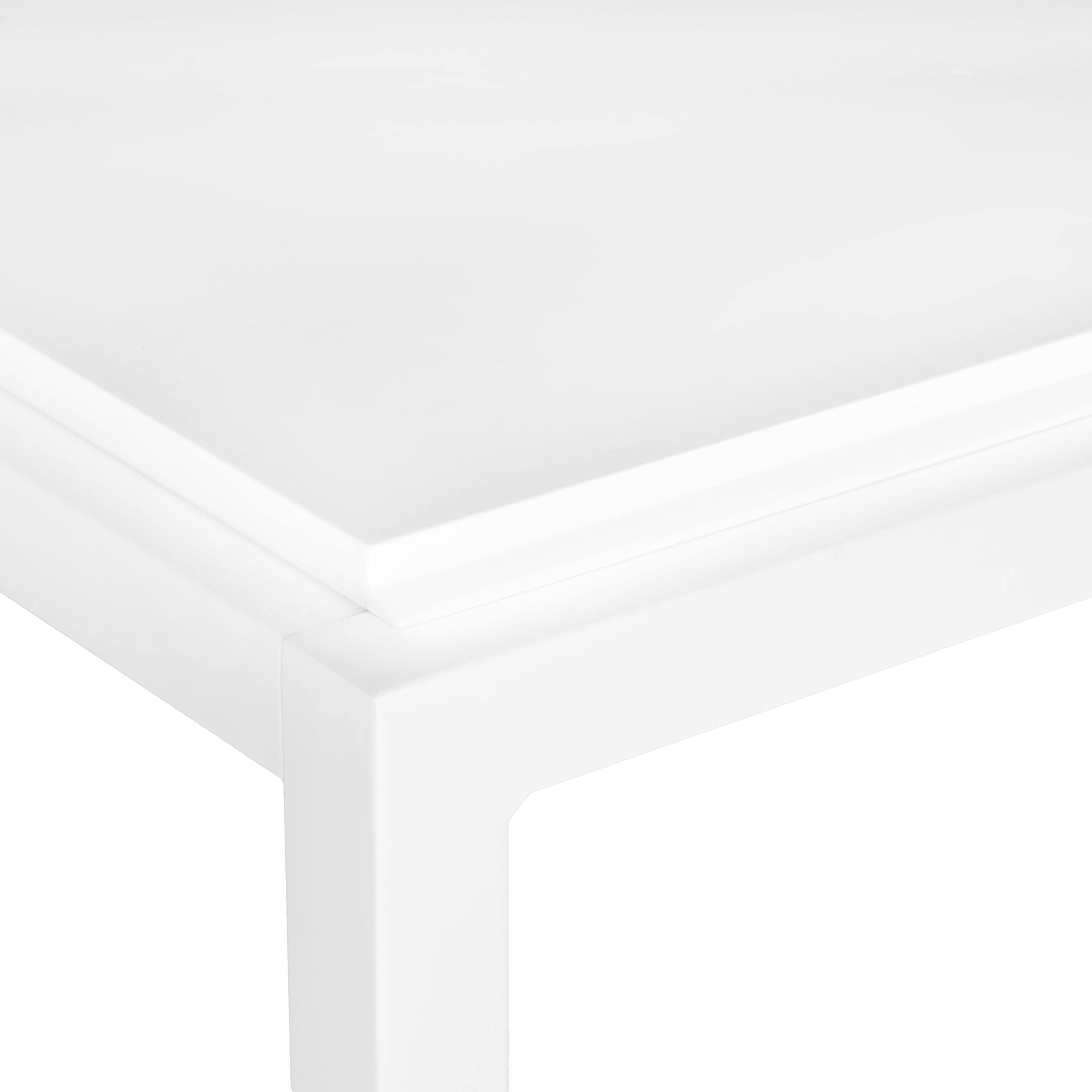 SAFAVIEH Home Collection Duke White Desk - Modern Writing Desk for Home Office, Study & Workspace - Perfect for Small Spaces & Apartment Living