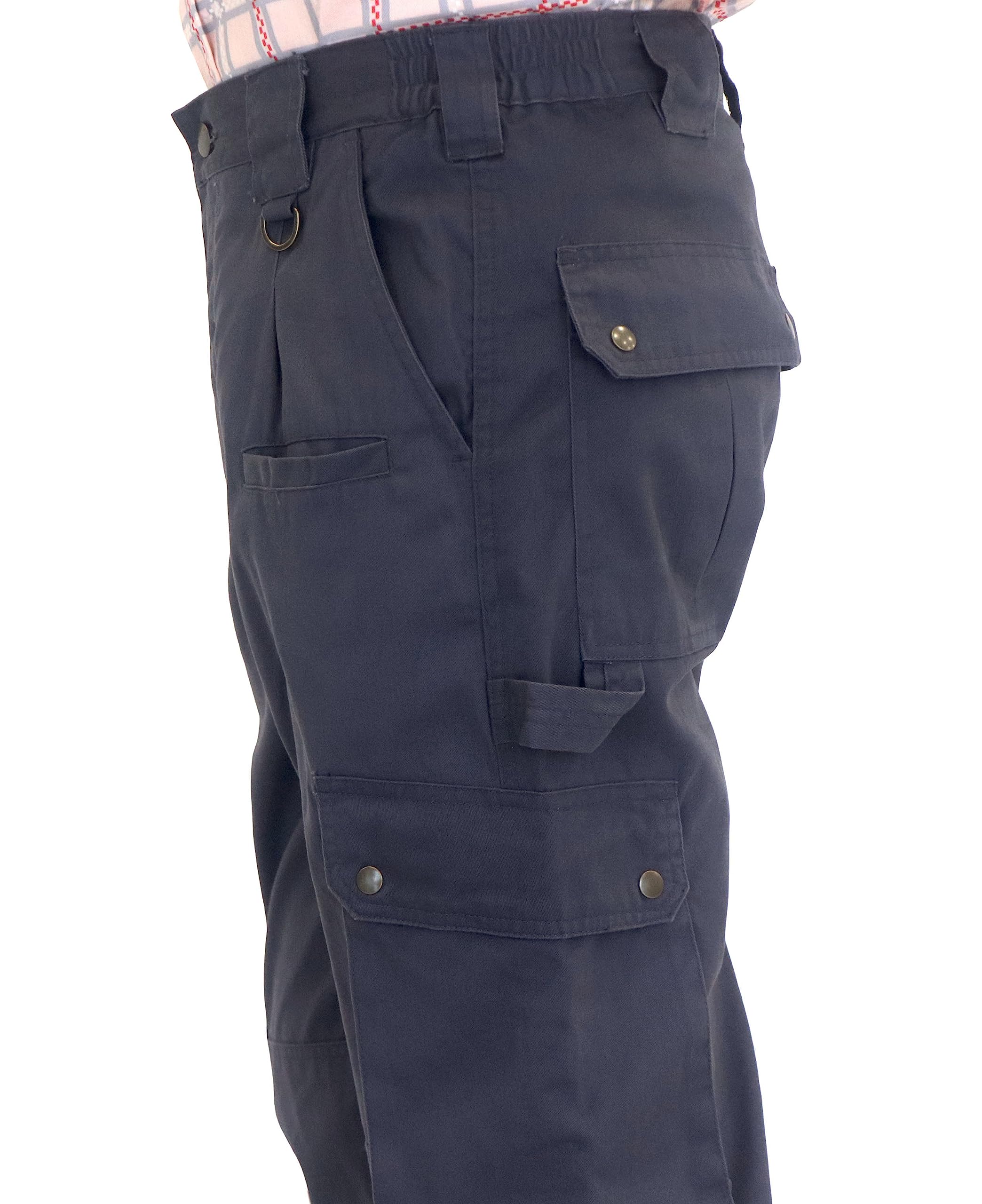 BOCOMAL Men's FR Cargo Pants - 100% Cotton 7.5oz Flame Resistant Work Pants for Utility & Safety | Ideal for Electricians, Welders & Industrial Workers