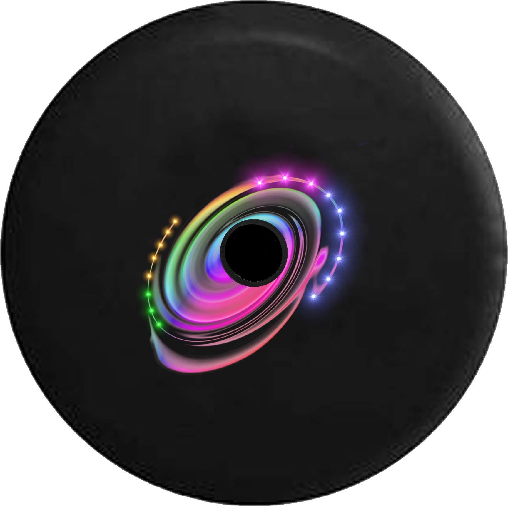 Pike Outdoors JL Series Spare Tire Cover with Backup Camera Hole - Digital Cosmic Galaxy Swirl Black 32 Inch | Waterproof & UV Resistant for Jeep Wrangler JL & Gladiator | Perfect for Off-Road Adventures & Camping Trips