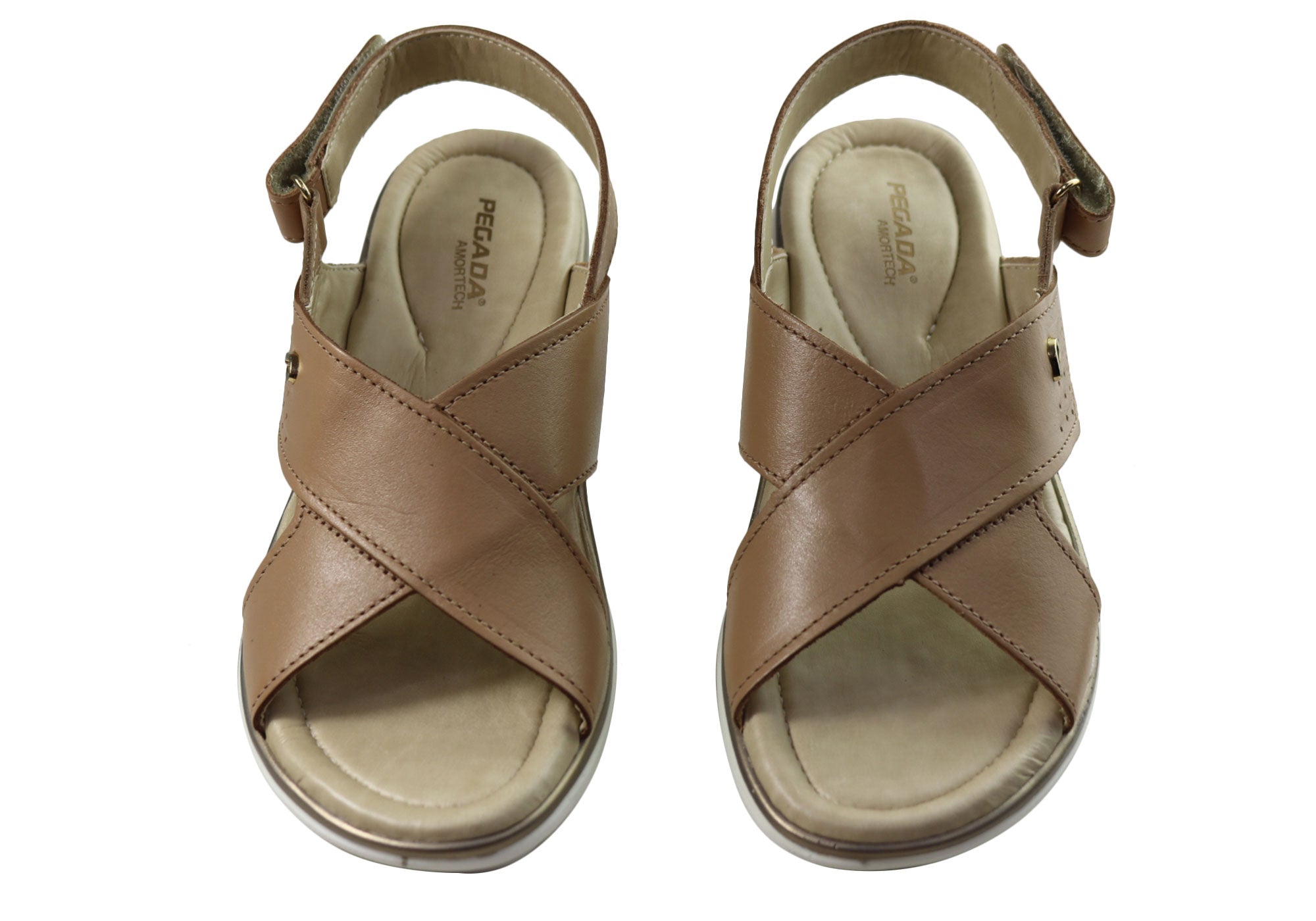 Pegada Paros Women's Comfortable Leather Sandals - Handmade in Brazil - Perfect for Beach, Vacation & Summer Outfits