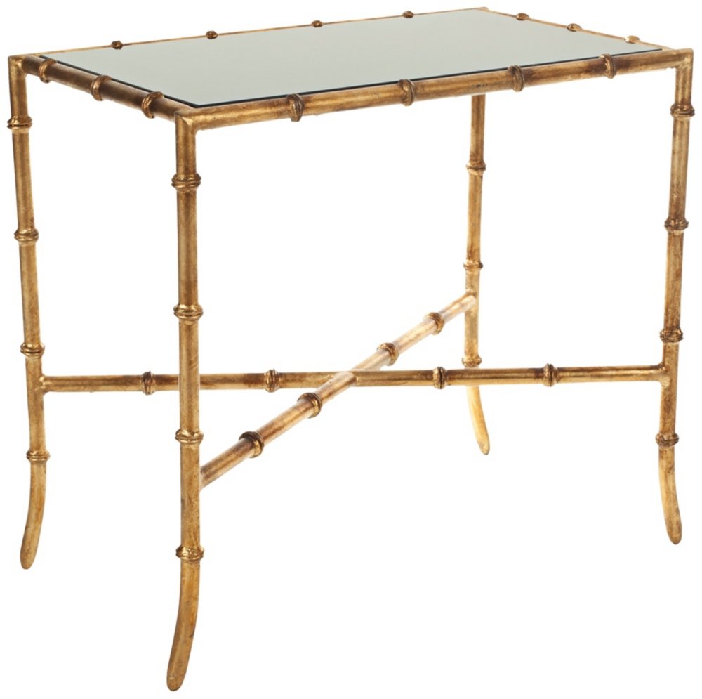 Safavieh Margaret Brass and Iron End Table - Stylish Side Table for Living Room, Bedroom, or Office - Perfect for Coffee, Lamps, and Decor