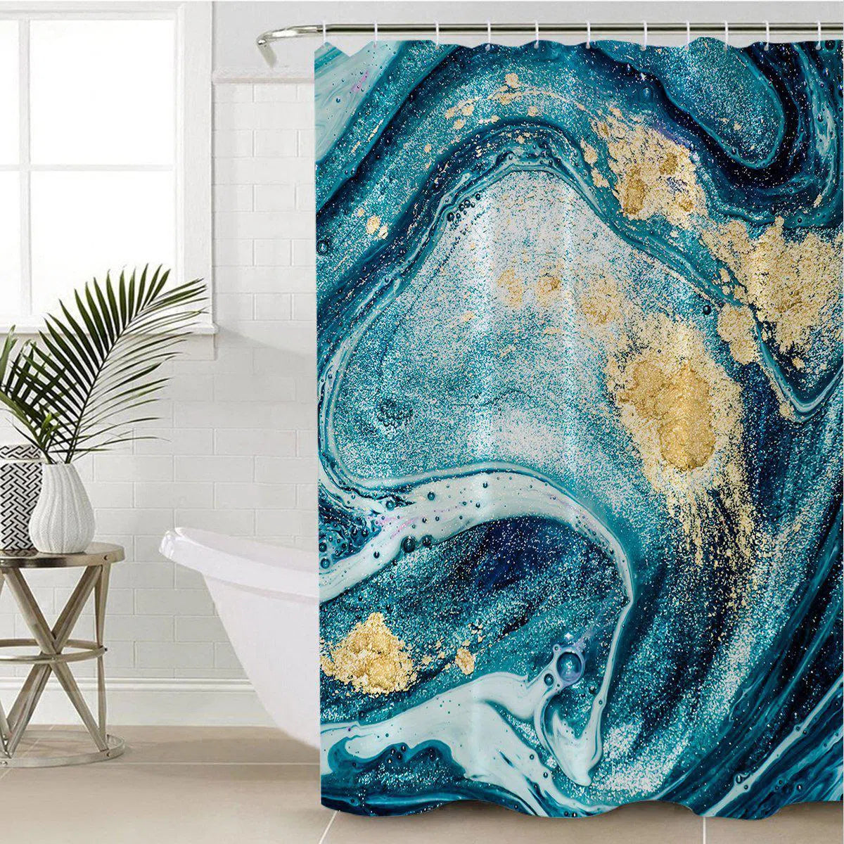 Stylish Bondi Beach Shower Curtain - Waterproof Bathroom Decor with Australian Coastal Design - Perfect for Beach Theme Bathrooms & Coastal Home Decor