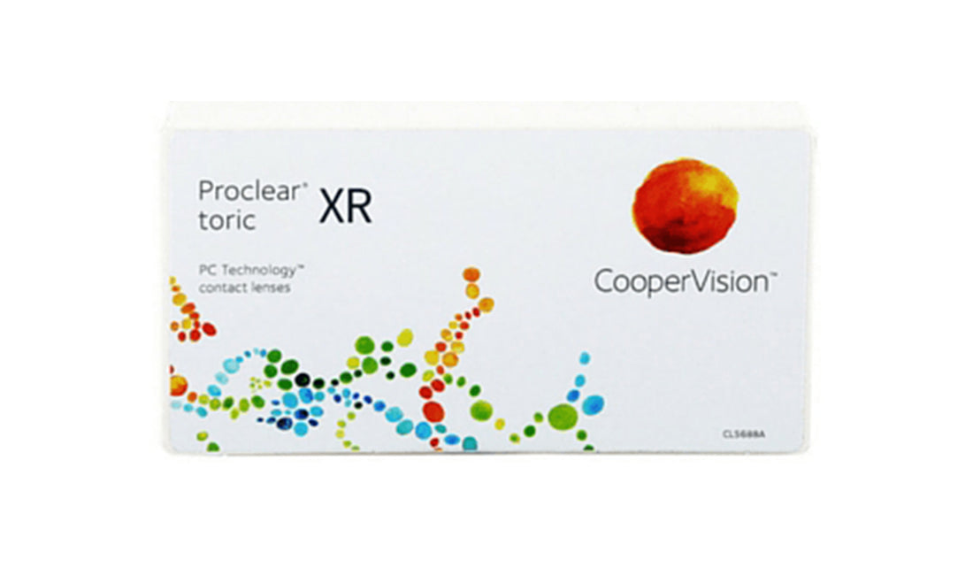Proclear Toric XR Contact Lenses - 6 Pack (Monthly Disposable) for Astigmatism - Comfortable & Breathable for All-Day Wear - Perfect for Work, Sports, and Active Lifestyles