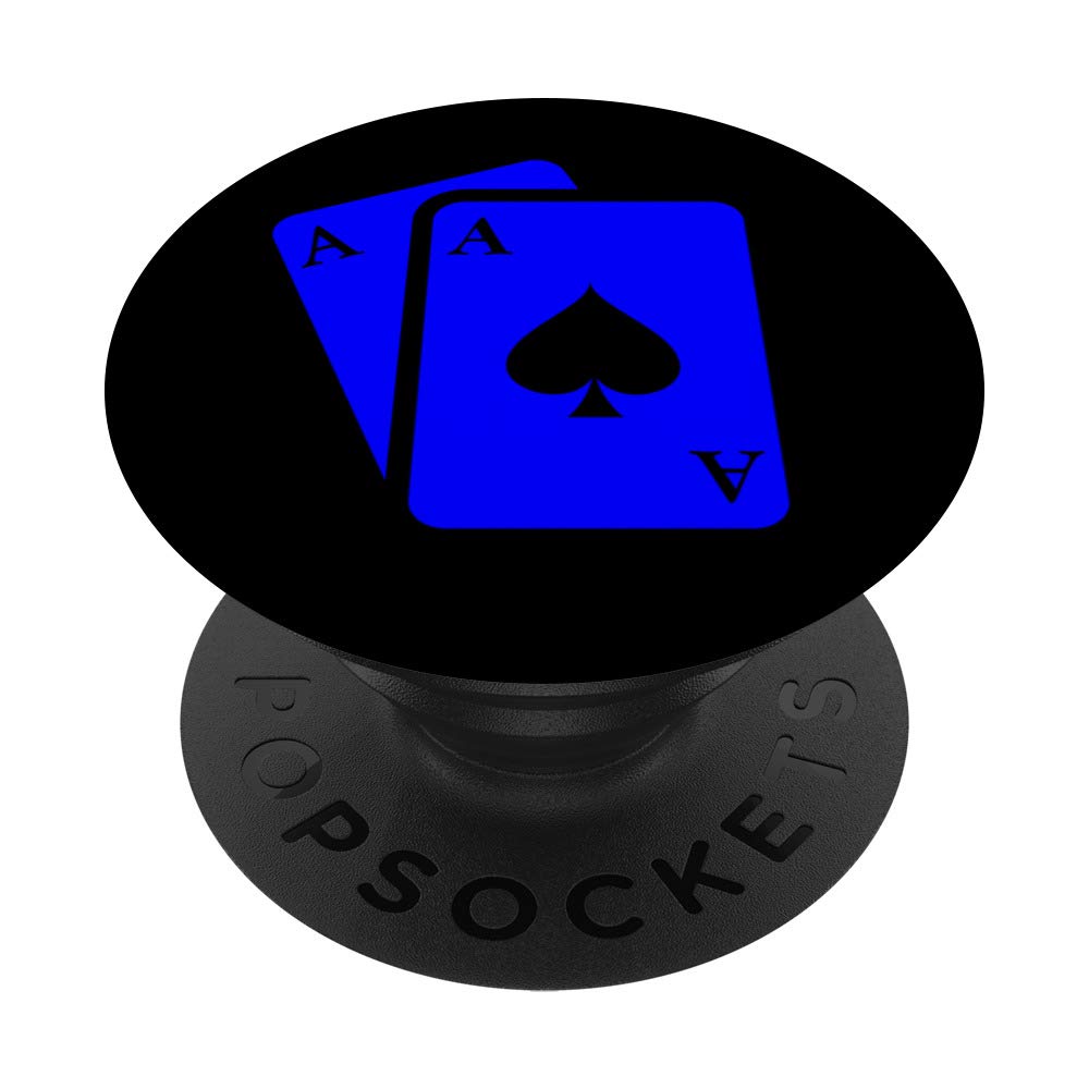 Poker PopSockets PopGrip - Interchangeable Phone Grip & Stand for iPhone, Samsung, Smartphones - Perfect for Gaming, Selfies, and Hands-Free Viewing