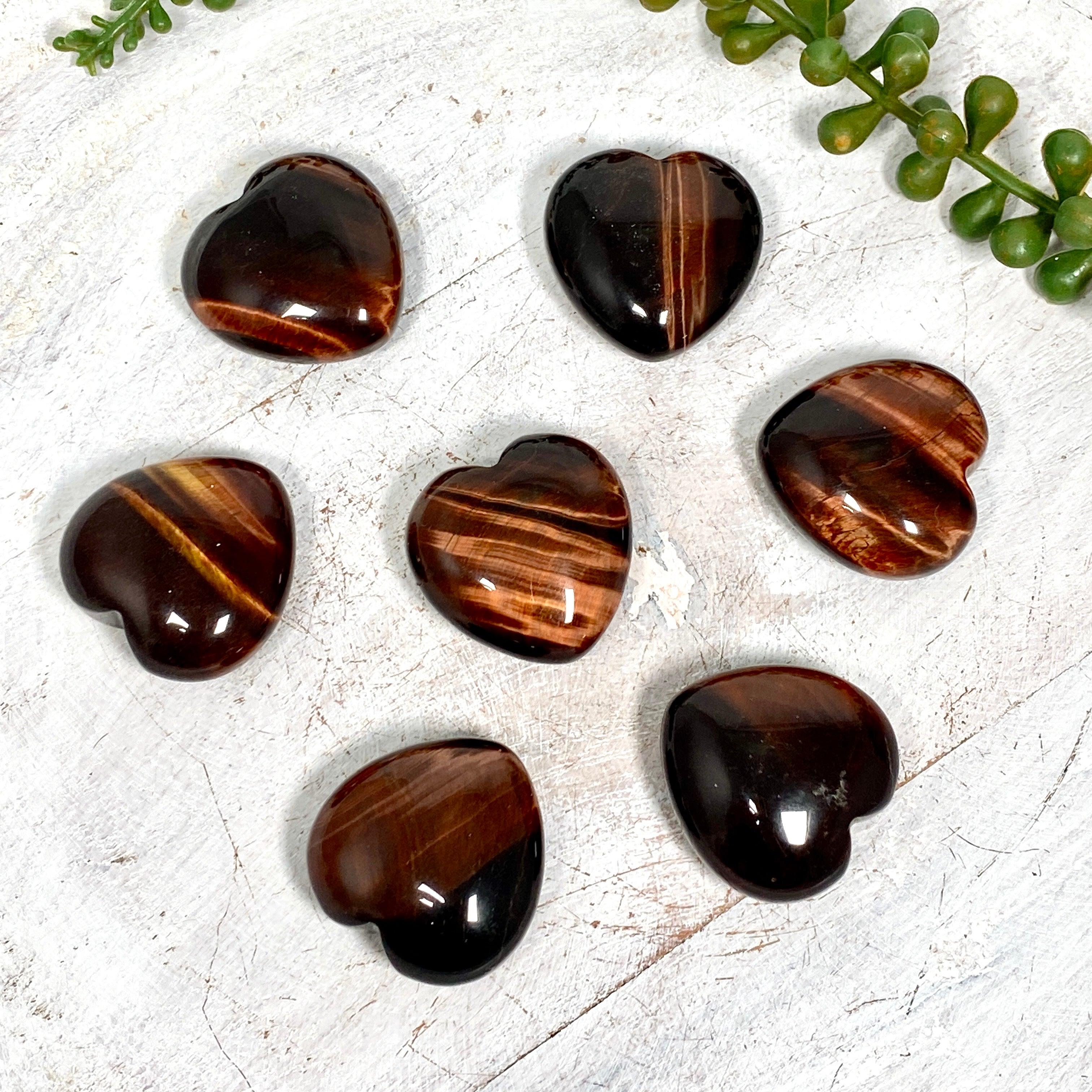 Red Tiger's Eye Heart Pendant - Genuine Natural Gemstone Jewelry for Women - Perfect for Meditation, Healing & Spiritual Gifts