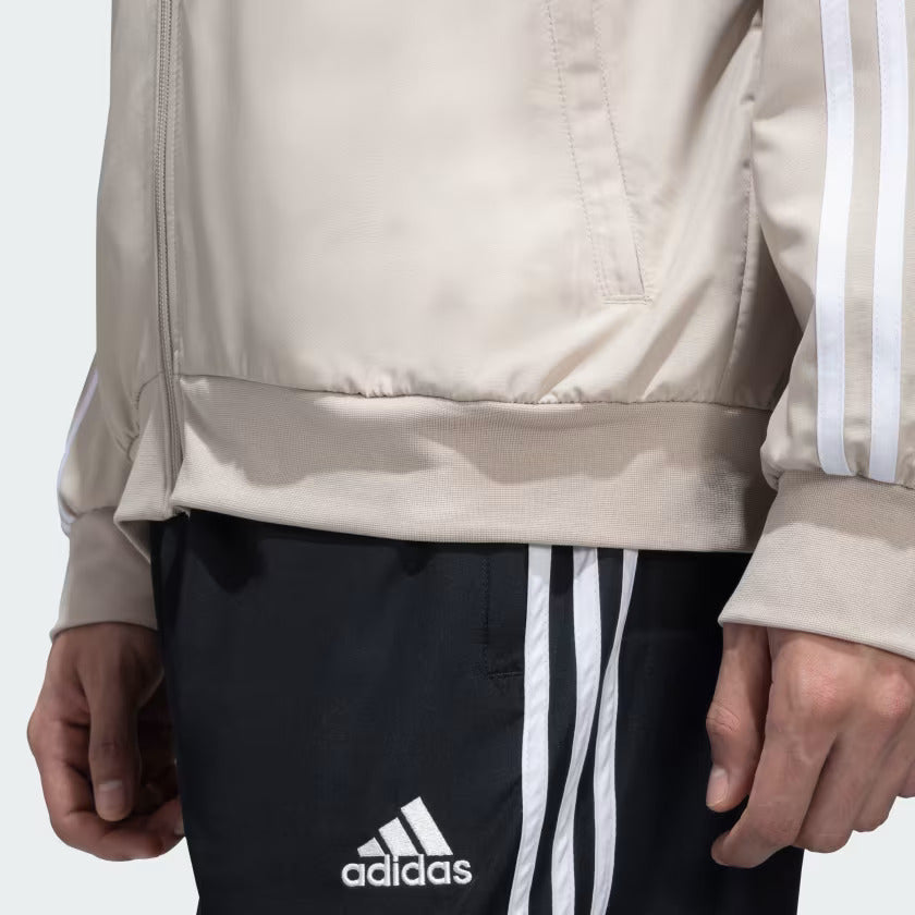 Adidas 3 Stripes Woven Cricket Tracksuit for Men - Wonder Beige | Comfortable Athletic Wear for Cricket Practice & Casual Outfits