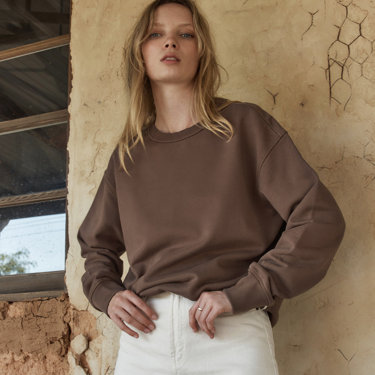 Could Be Nice Women's Classic Crew Neck T-Shirt - Soft Cotton Casual Coffee Color Tee for Everyday Wear | Perfect for Work, Lounge & Outings
