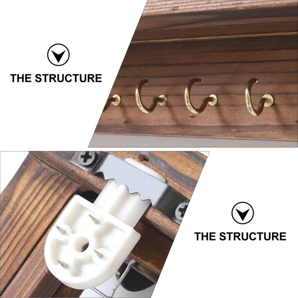 Cabilock Wooden Jewelry Stand Display Holder - Elegant Jewelry Organizer for Necklaces, Rings, Earrings | Perfect for Boutique, Home Decor & Gift Display