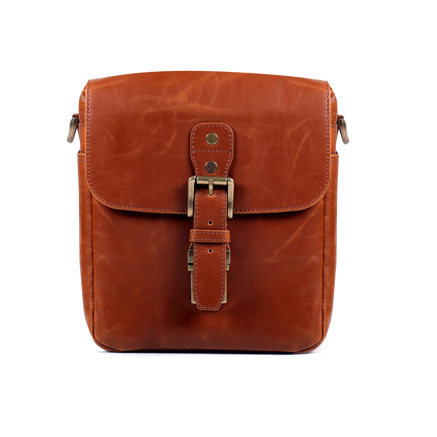 Premium MegaGear Genuine Leather Camera Messenger Bag - Durable & Stylish Crossbody Bag for DSLR, Mirrorless Cameras - Perfect for Travel, Photography & Everyday Use