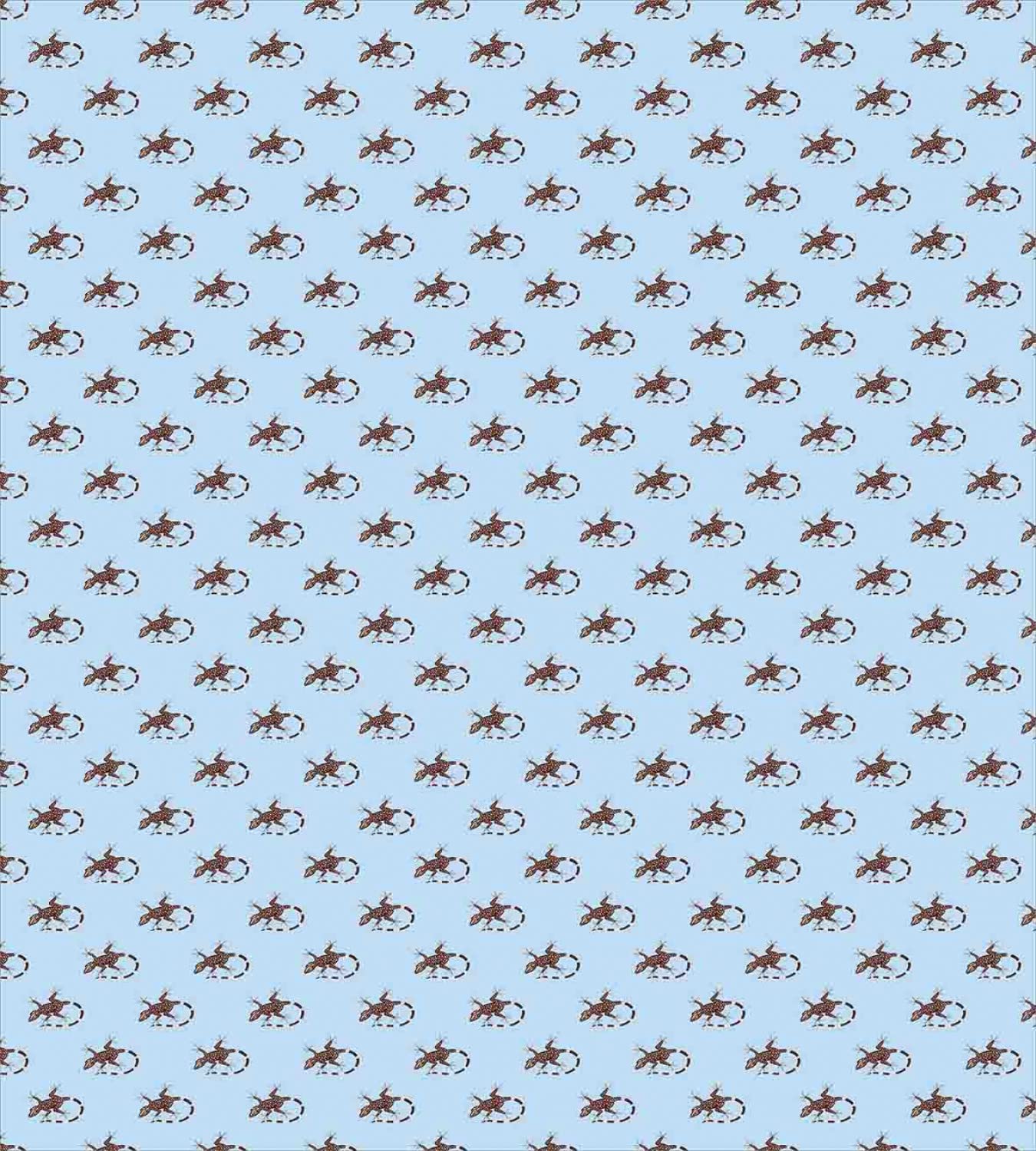 Ambesonne Gecko Duvet Cover Set - Twin Size 2-Piece Bedding with Lizard Wildlife Pattern, Pale Blue & Brown - Perfect for Kids' Rooms, Dorm Decor, and Reptile Lover Gifts