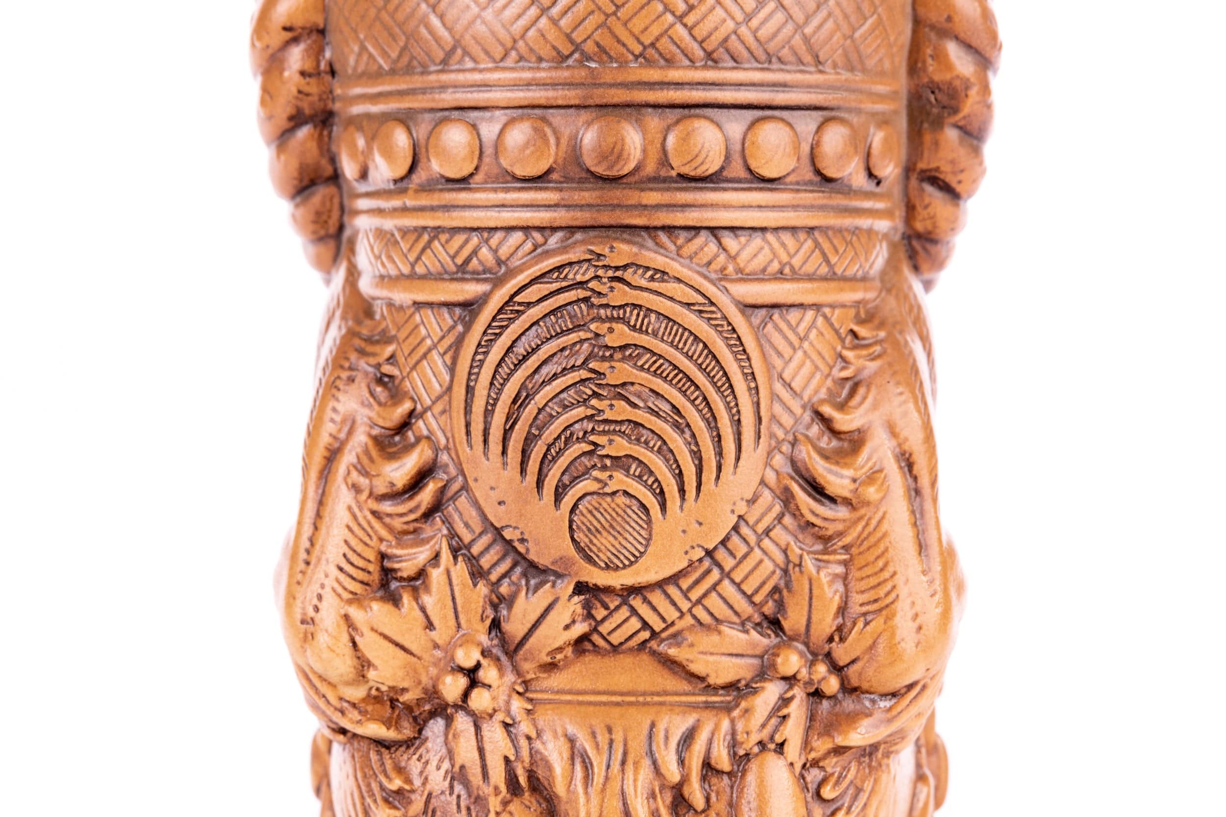 Krampus Designer Series Tiki Mug - Nutmeg Variant | Handcrafted Ceramic Halloween & Christmas Collectible | Perfect for Holiday Parties, Themed Decor & Gift Giving