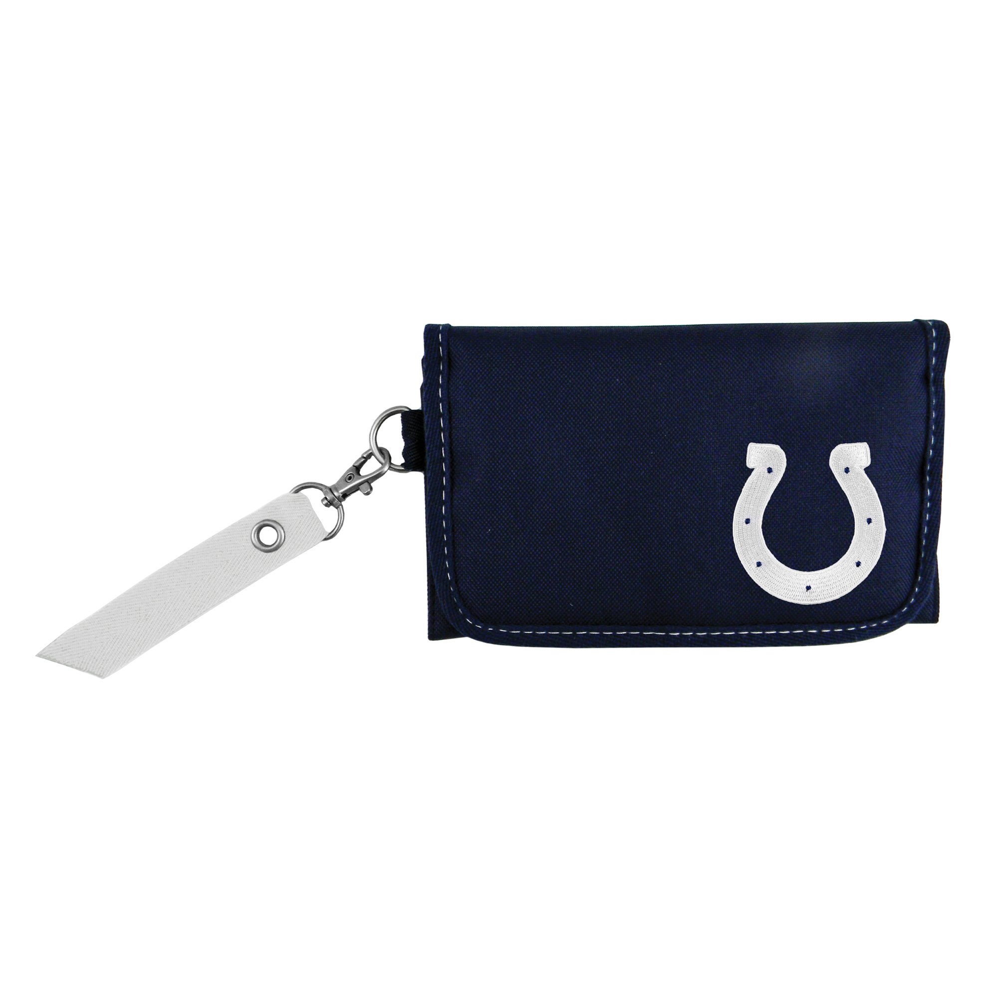 NFL Team Logo Ribbon Organizer Wallet - Premium Leather Card Holder for Credit Cards, IDs & Cash - Perfect for Football Fans & Game Day Essentials