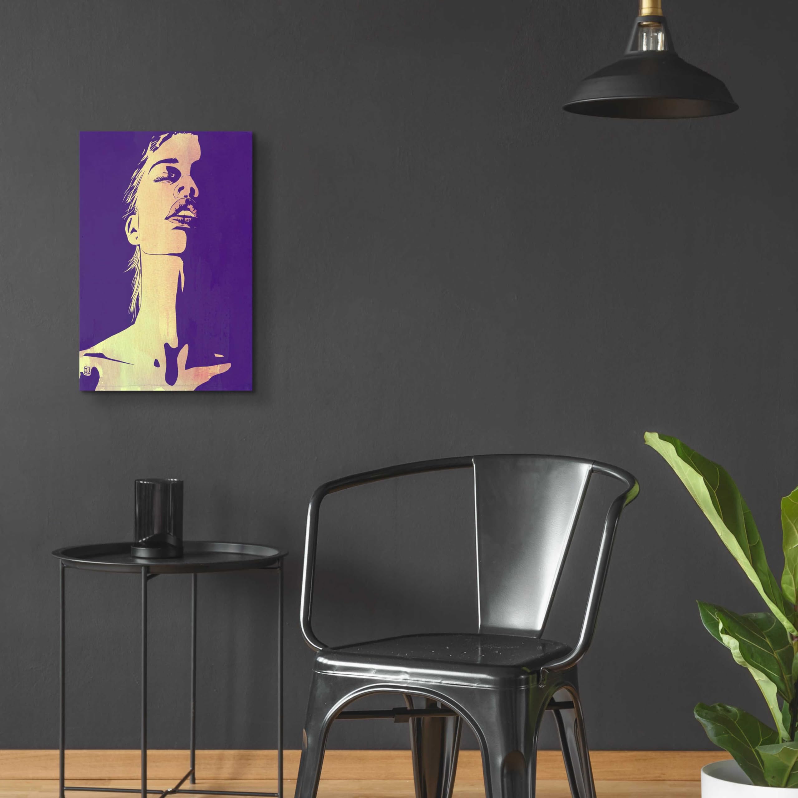 Epic 'Neck' Acrylic Glass Wall Art by Giuseppe Cristiano - 16x24 Inches Modern Abstract Painting for Living Room, Bedroom & Office Decor