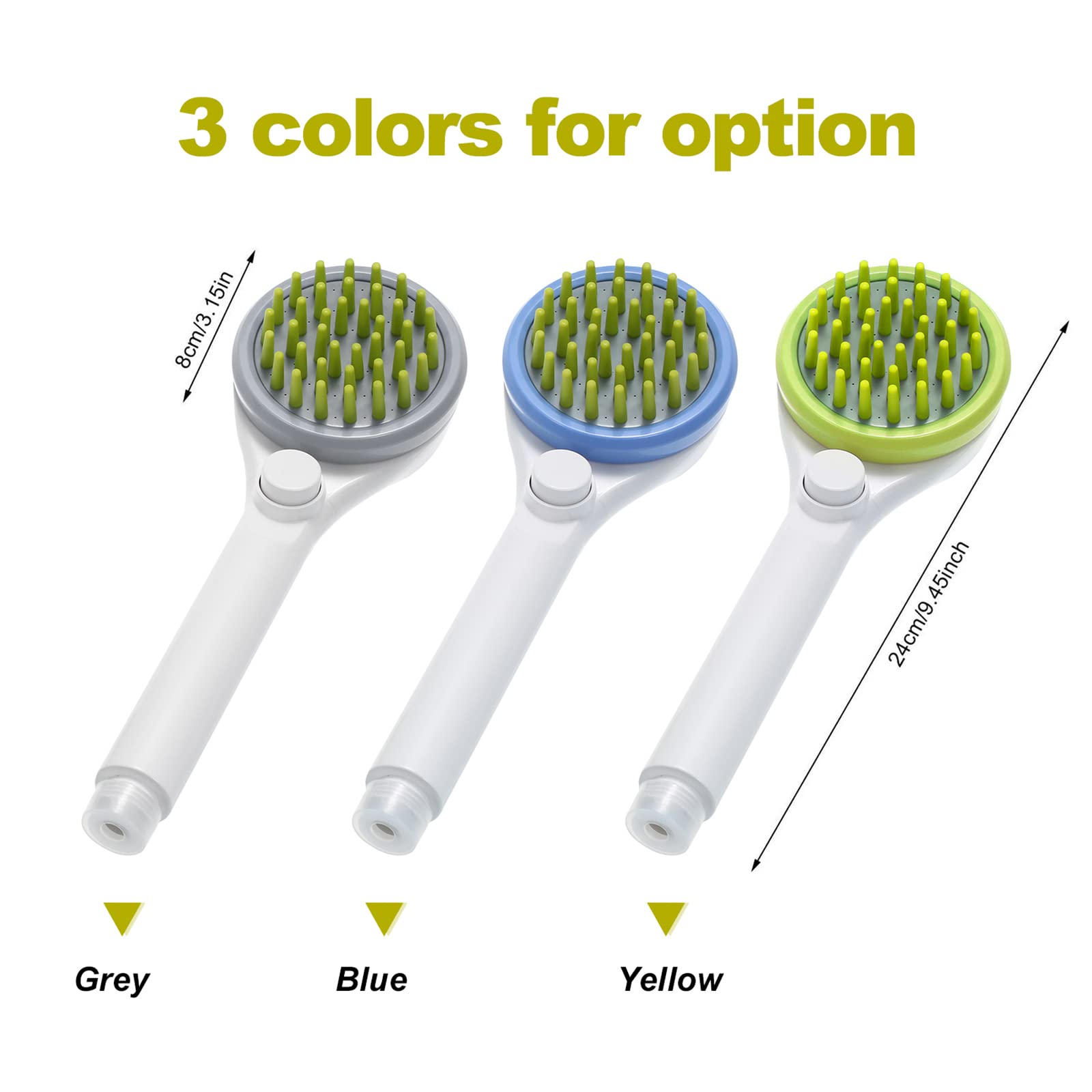 Pet Shower Sprayer Attachment - Dog & Cat Bath Brush with Water Sprinkler | Grooming Shower Head for Bathroom Faucet | Perfect for Bathing Dogs, Cats & Puppies at Home or Professional Grooming Salons