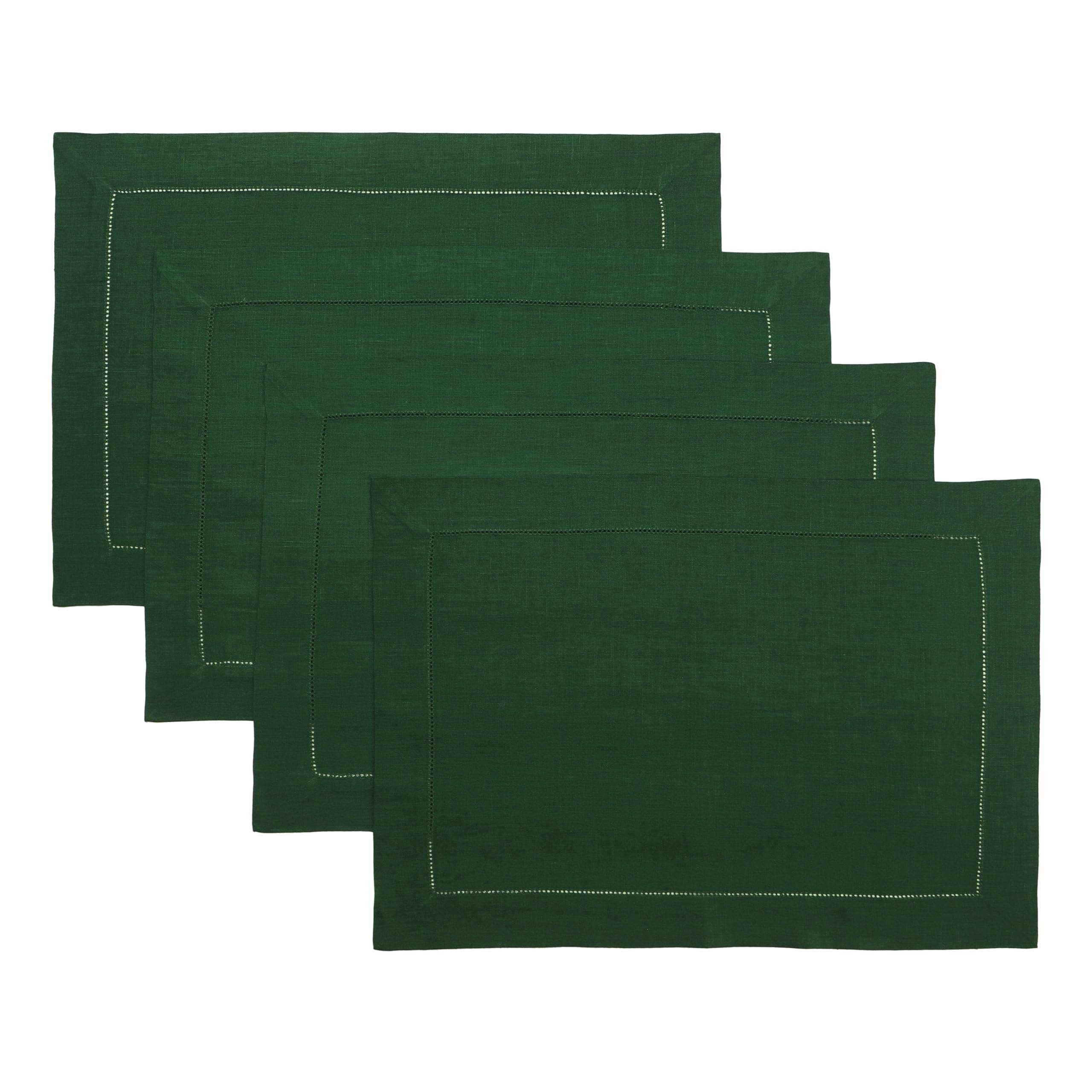 D'Moksha Homes 100% Pure Linen Placemats Set of 4 - 14