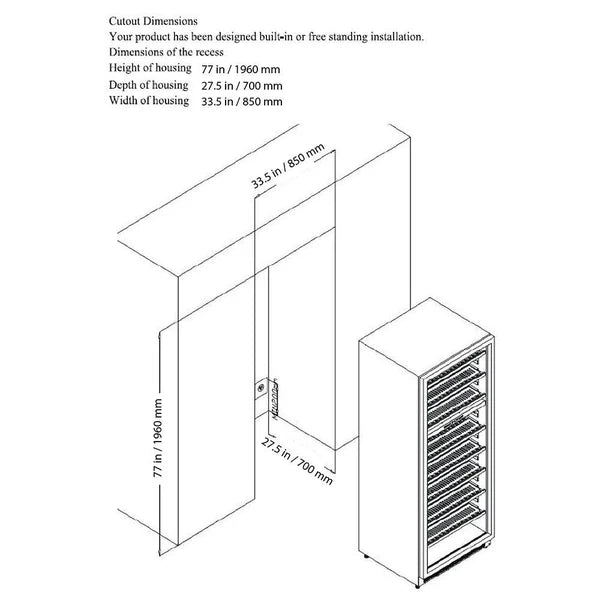 Forno Capraia 30 Inch Dual Temperature Zone Wine Cooler with 2 Refrigerator Drawers - Perfect for Home Bars, Restaurants & Wine Cellars (FWCDR6661 30S)