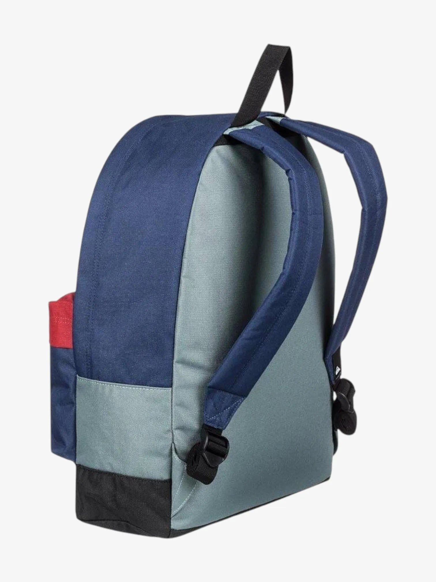 Quiksilver Everyday Poster Backpack - Durable & Stylish Red, Gray & Blue Laptop Bag for School, Work & Travel | Perfect for Students, Professionals & Outdoor Adventures