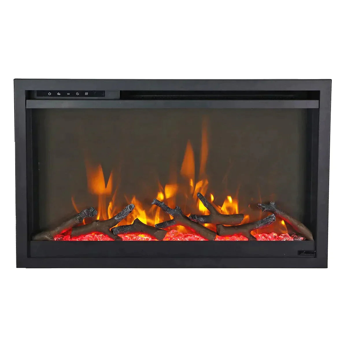 Amantii TRD 48 48-Inch Built-In Electric Fireplace Insert - Traditional Series with Realistic Flames - Perfect for Living Room, Bedroom, or Office Heating & Ambiance