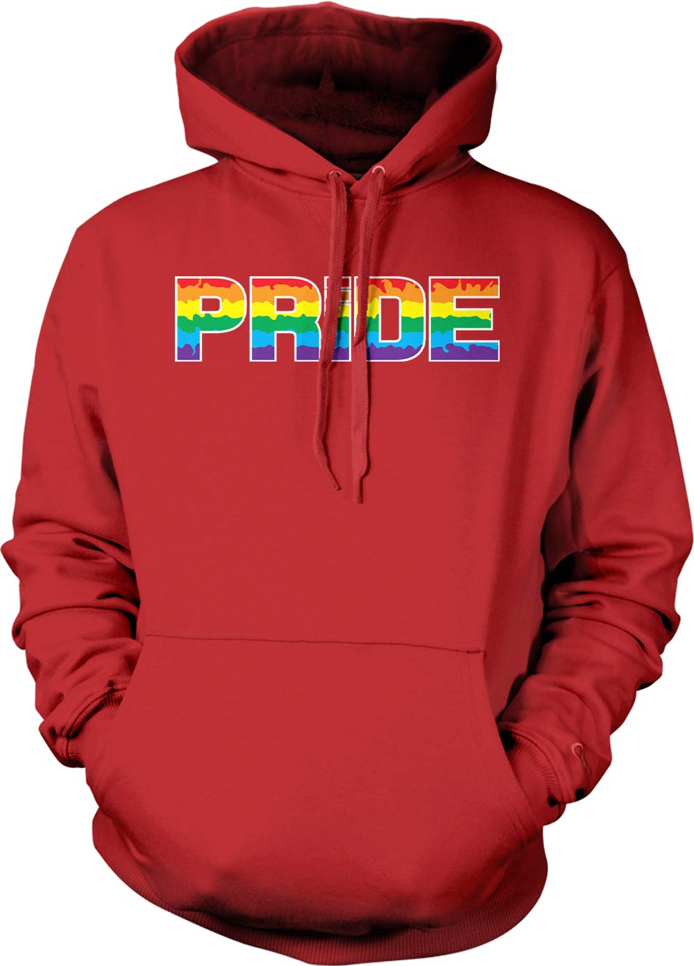 Tcombo Pride - Gay Lesbian LGBTQ Unisex Hoodie Sweatshirt for Parade, March, Festival & Everyday Wear | Rainbow Flag Design