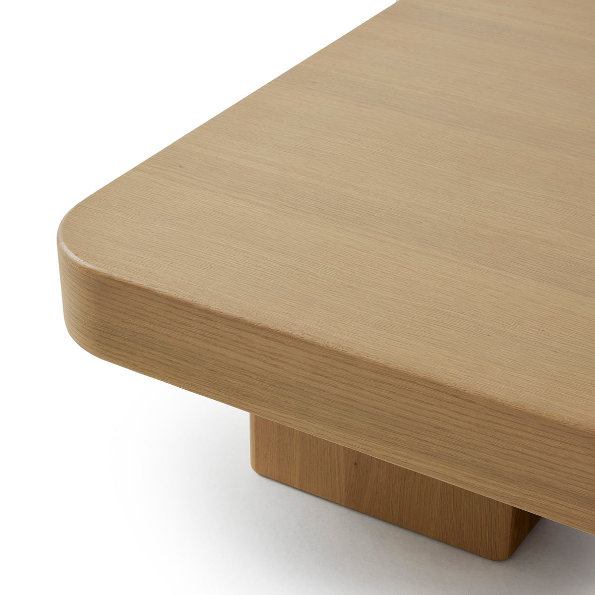 Modern Rectangle Coffee Table - Solid Wood Block Design for Living Room, Lounge & Office - Stylish & Functional Home Decor