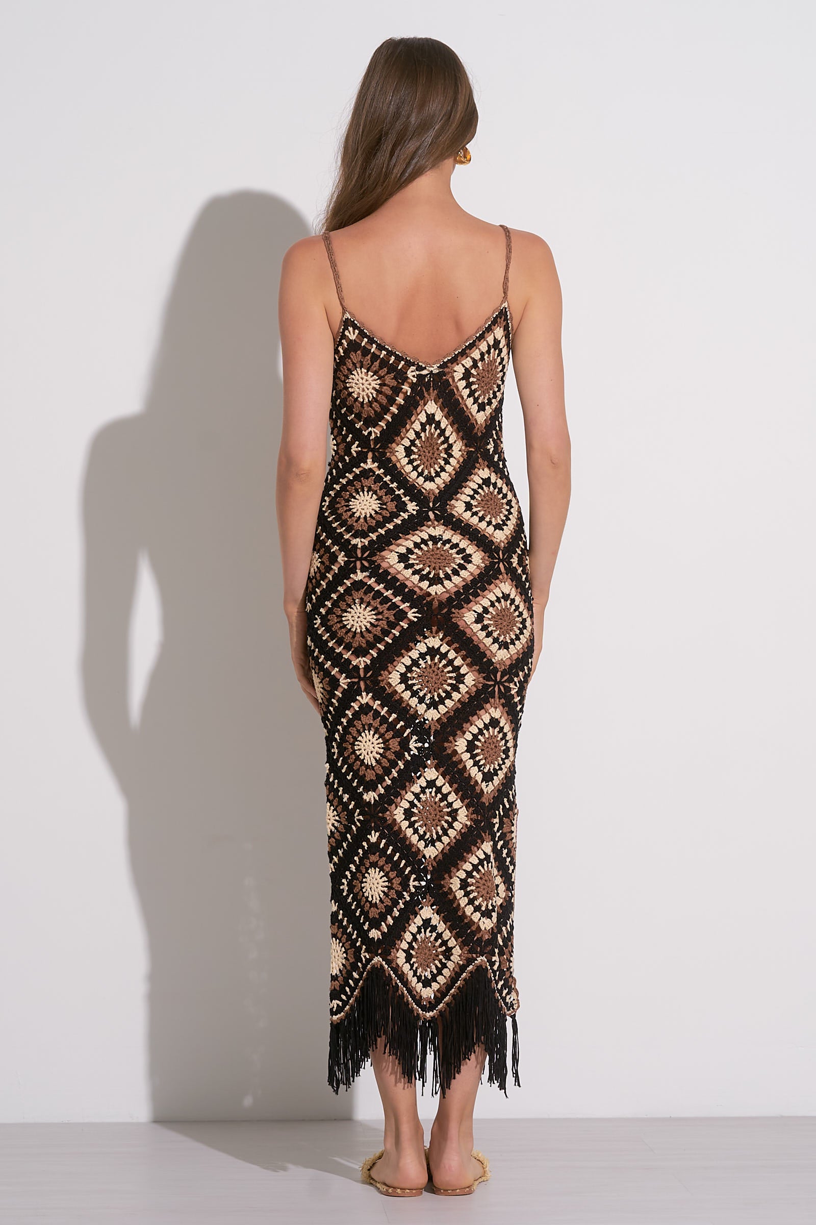 Aleki Women's Crochet Maxi Dress - Boho Floral Lace Beach Cover Up Dress for Summer Vacation, Wedding, Party, and Casual Wear