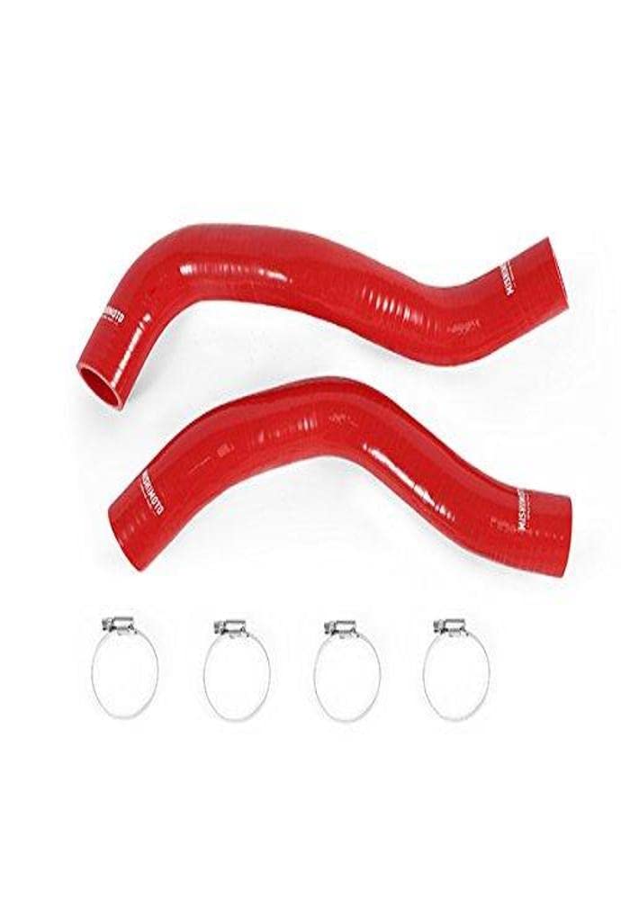 Mishimoto MMHOSE-XD-16RD High Performance Silicone Water Hose Kit - Compatible with 2016-2019 Nissan Titan XD - Red - Perfect for Engine Cooling System Upgrades & Off-Road Performance