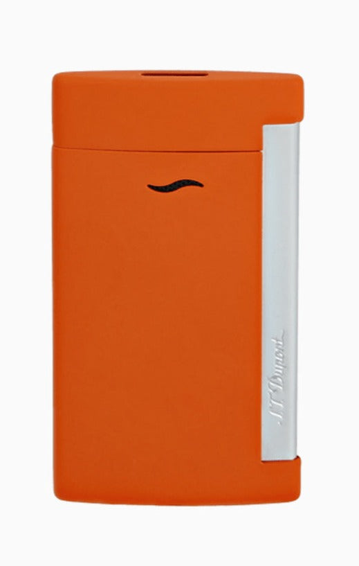 S.T. Dupont Slim 7 Lighter - Matte Orange Finish | Premium Butane Cigarette Lighter | Perfect for Smoking, Candle Lighting & Outdoor Use