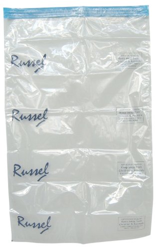 H & L Russell Set of 2 Medium Vacuum Storage Bags - Space Saving Clothes Organizer for Travel, Seasonal Storage & Home Organization