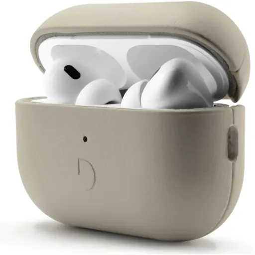 Vegan Leather Case for AirPods Pro 2nd/1st Gen - Premium Protective Cover for Wireless Earbuds - Perfect for Travel, Work, and Gym Use