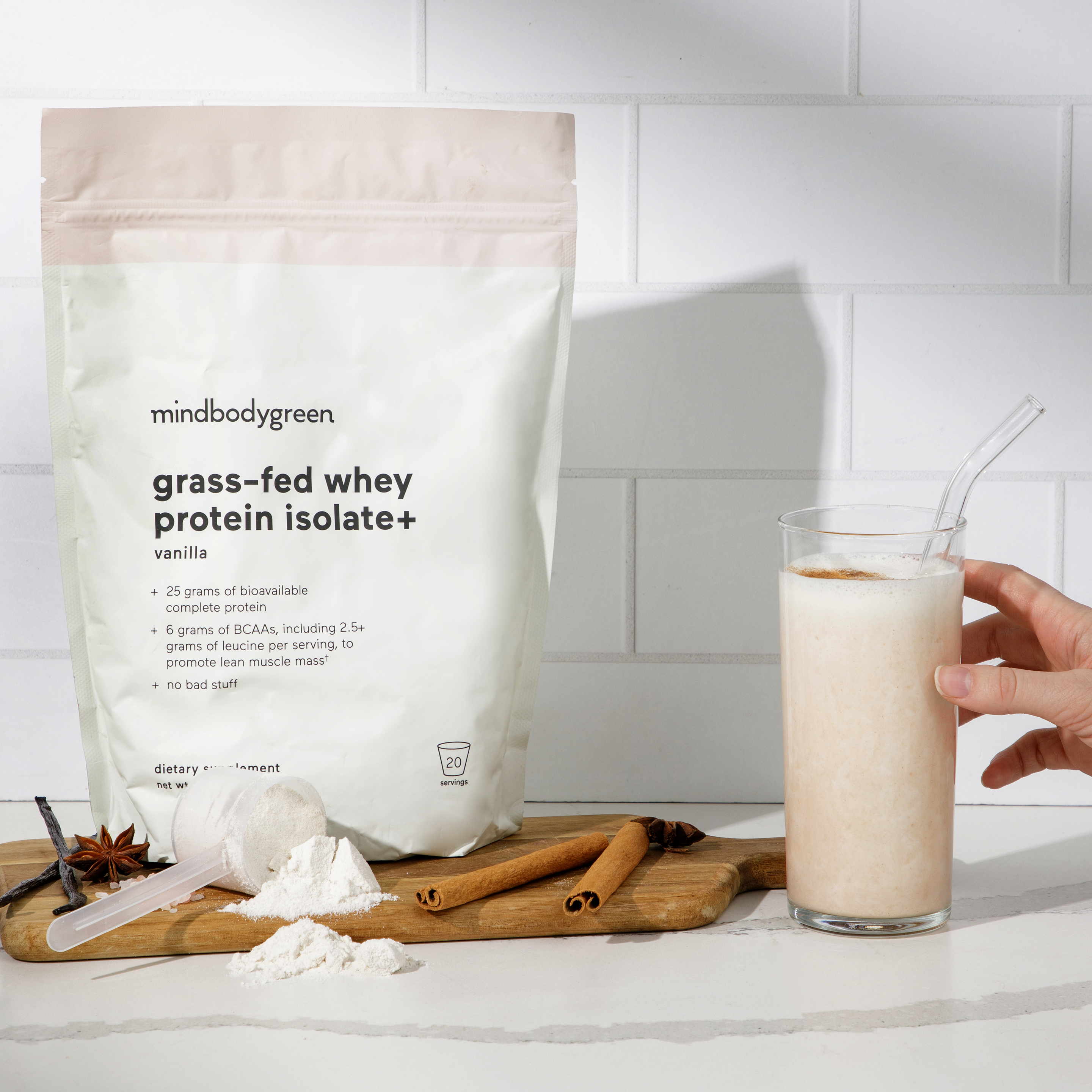 Grass Fed Whey Protein Isolate Powder - 10 Single Serve Travel Packs for Gym, Workouts & On-The-Go Nutrition