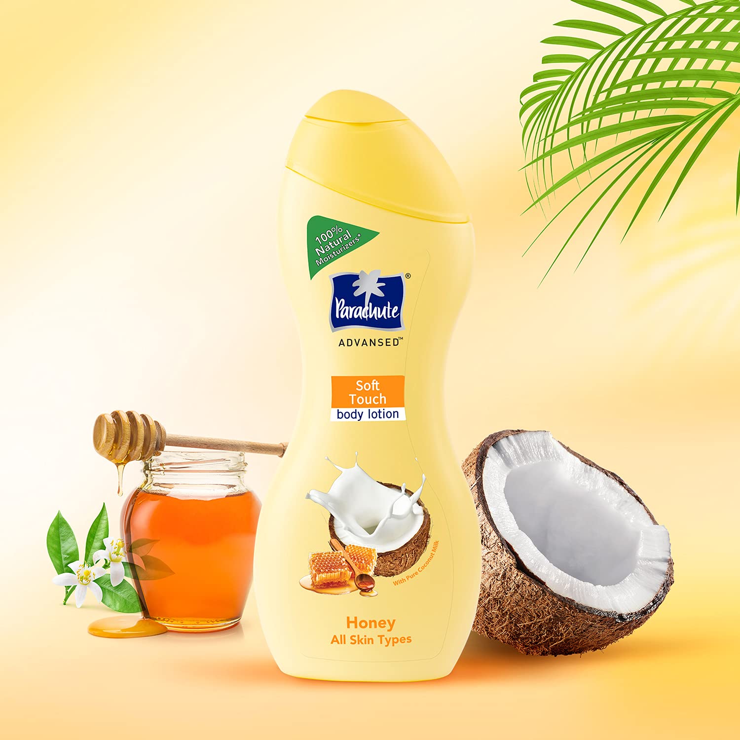 Parachute Advanced Soft Touch Body Lotion 400ml & Aloe Vera Enriched Coconut Hair Oil Set (250ml + 75ml) - Hydrating Moisturizer for Smooth Skin & Nourishing Treatment for Soft, Strong Hair - Perfect for Daily Skincare & Hair Care Routine