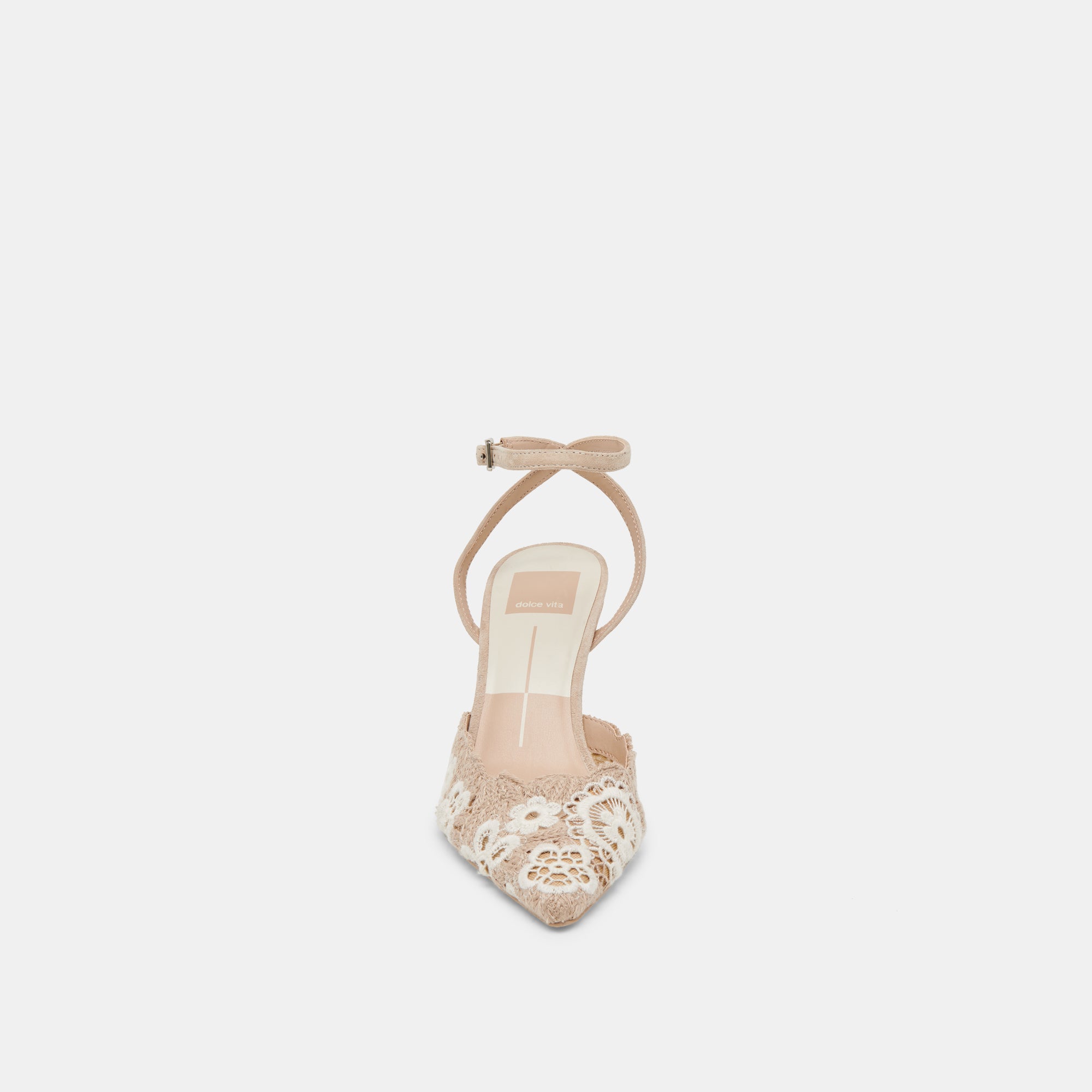 Kenedy Heels - Taupe Multi Crochet Women's Shoes | Comfortable & Stylish for Weddings, Parties & Casual Outings