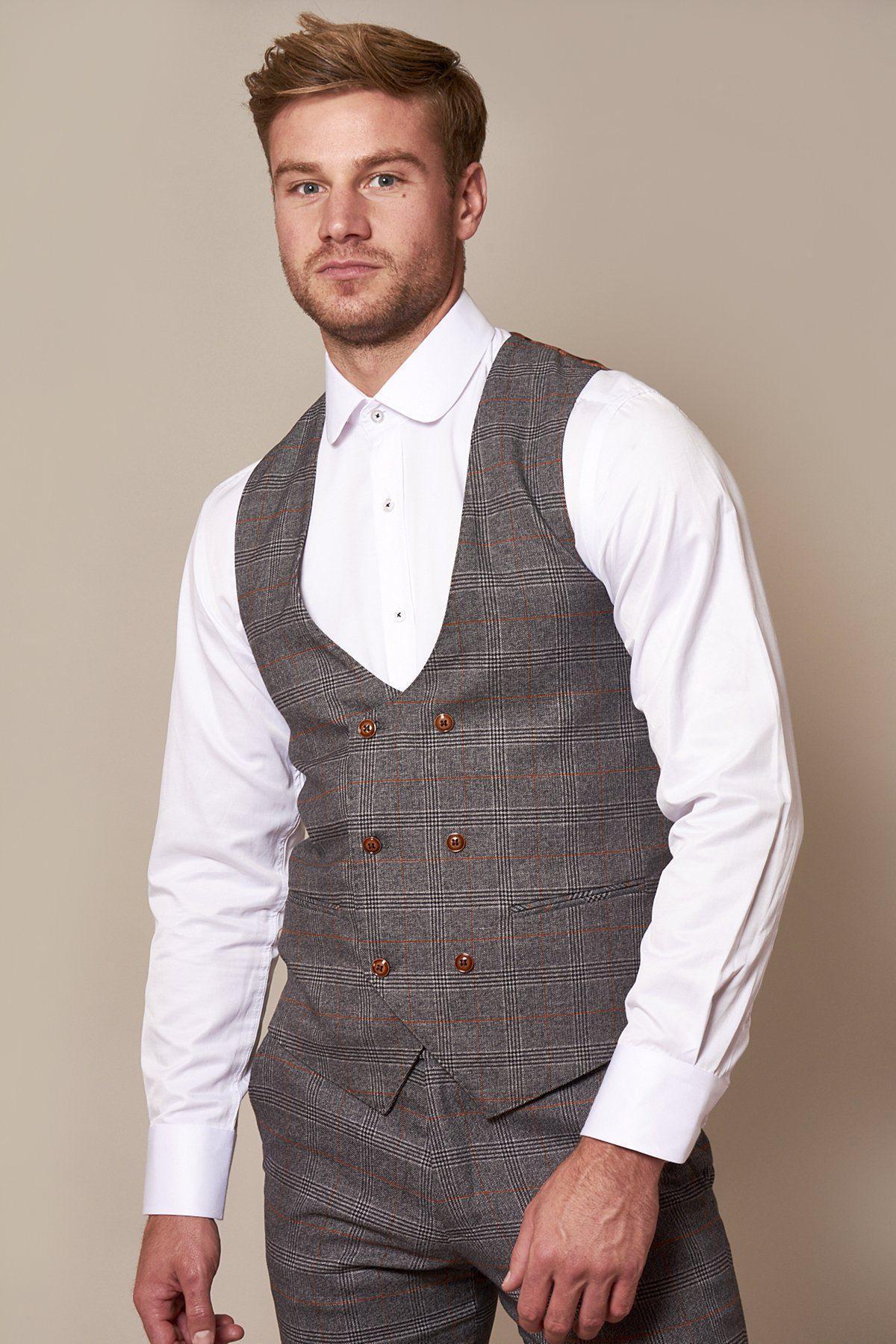 Billy Sharp Jenson Grey Check Suit - Sheffield United FC Player Outfit for Matchday, Gameday & Fan Events - Premium Football Suit for Men