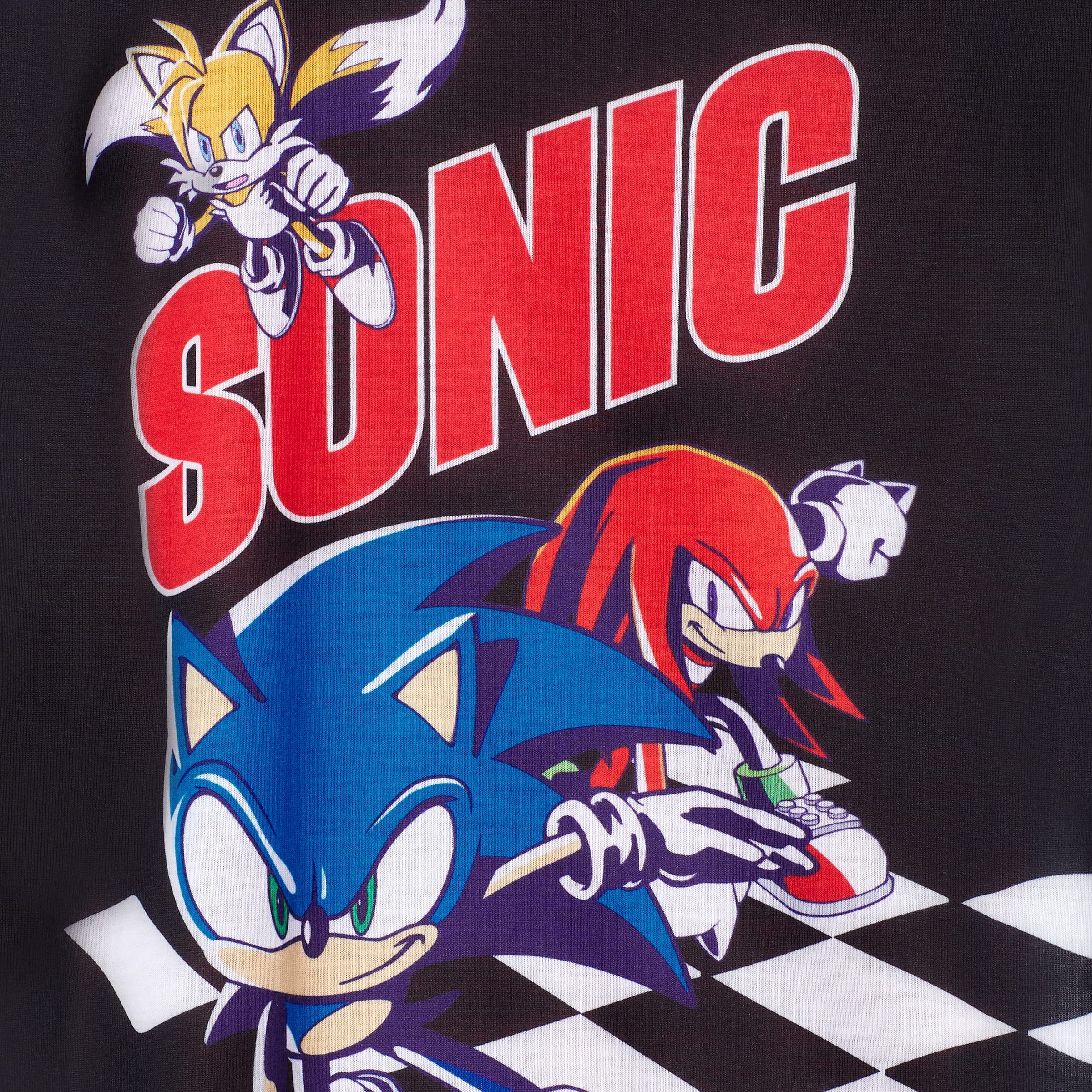 Sonic The Hedgehog 4-Piece Boys Pajama Set - Soft Sleepwear with Pajama Pants & Shirt - Cute Kids' Sleepwear for Bedtime, Movie Nights & Playdates
