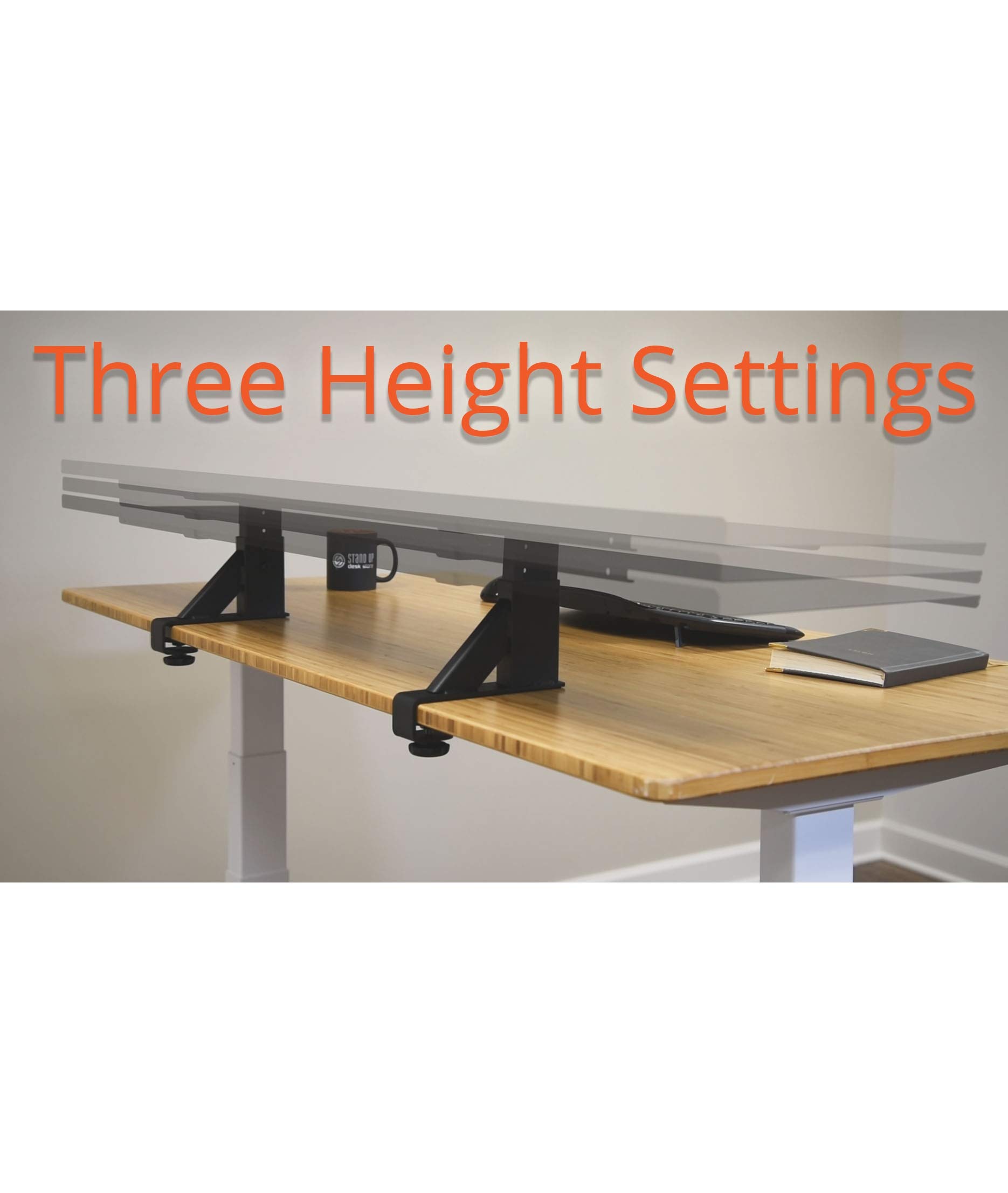Adjustable Clamp-On Standing Desk Shelf - 60