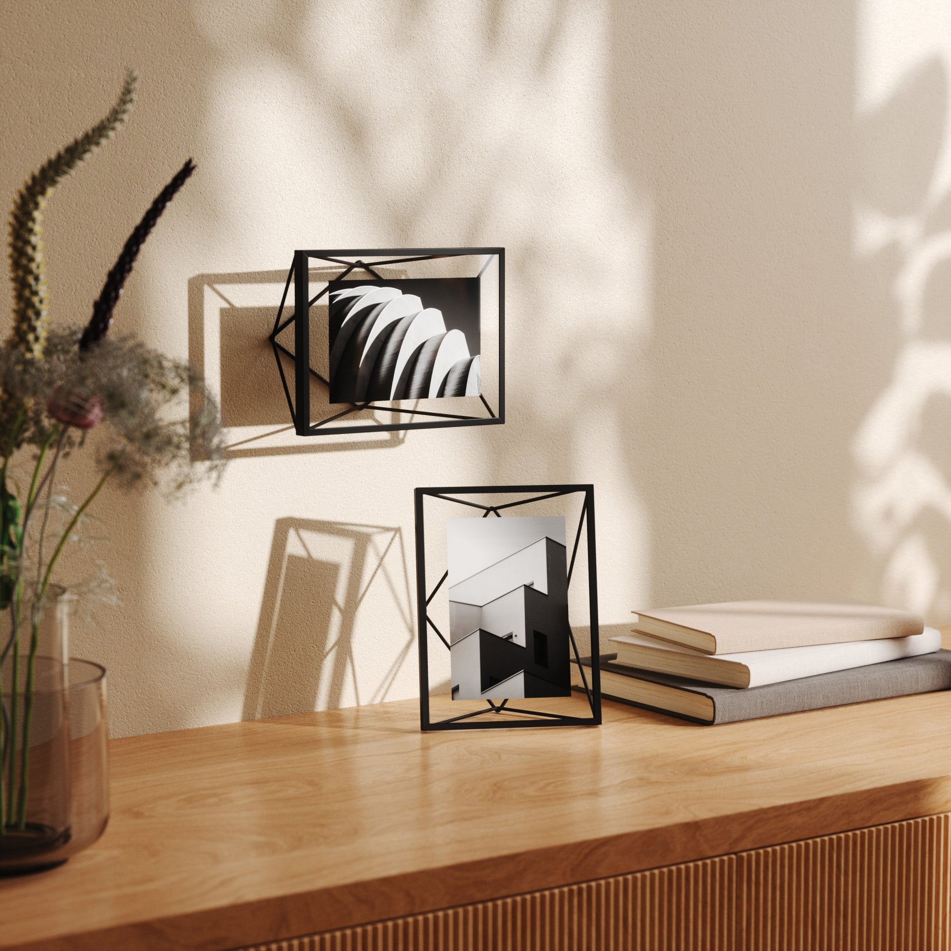 Prisma Picture Frame - Elegant Modern Photo Display for Wall & Tabletop - Perfect for Home Decor, Office, and Gift Giving